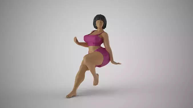 Woman Posing Nicely 3D print model