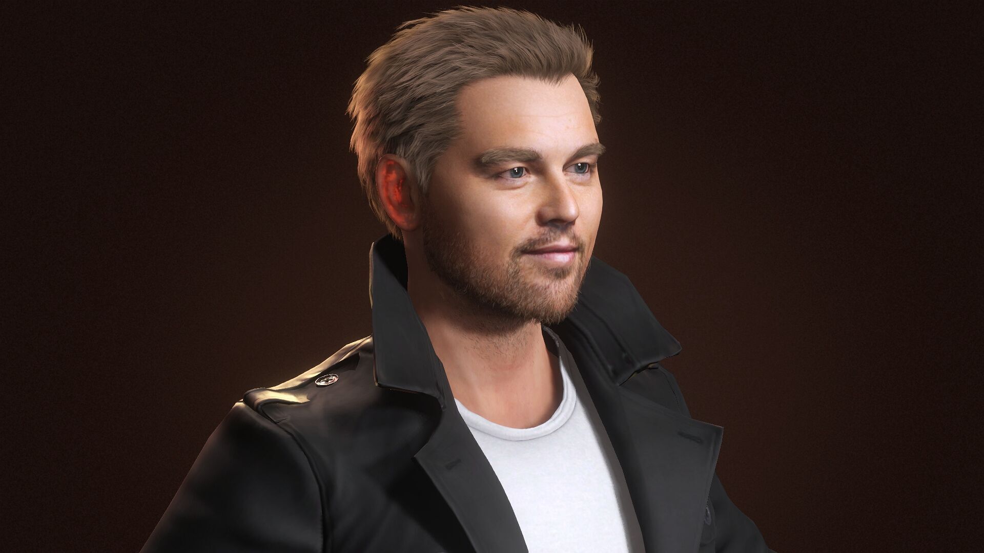 Leonardo Dicaprio - Rigged and Blendshapes Low-poly 3D model