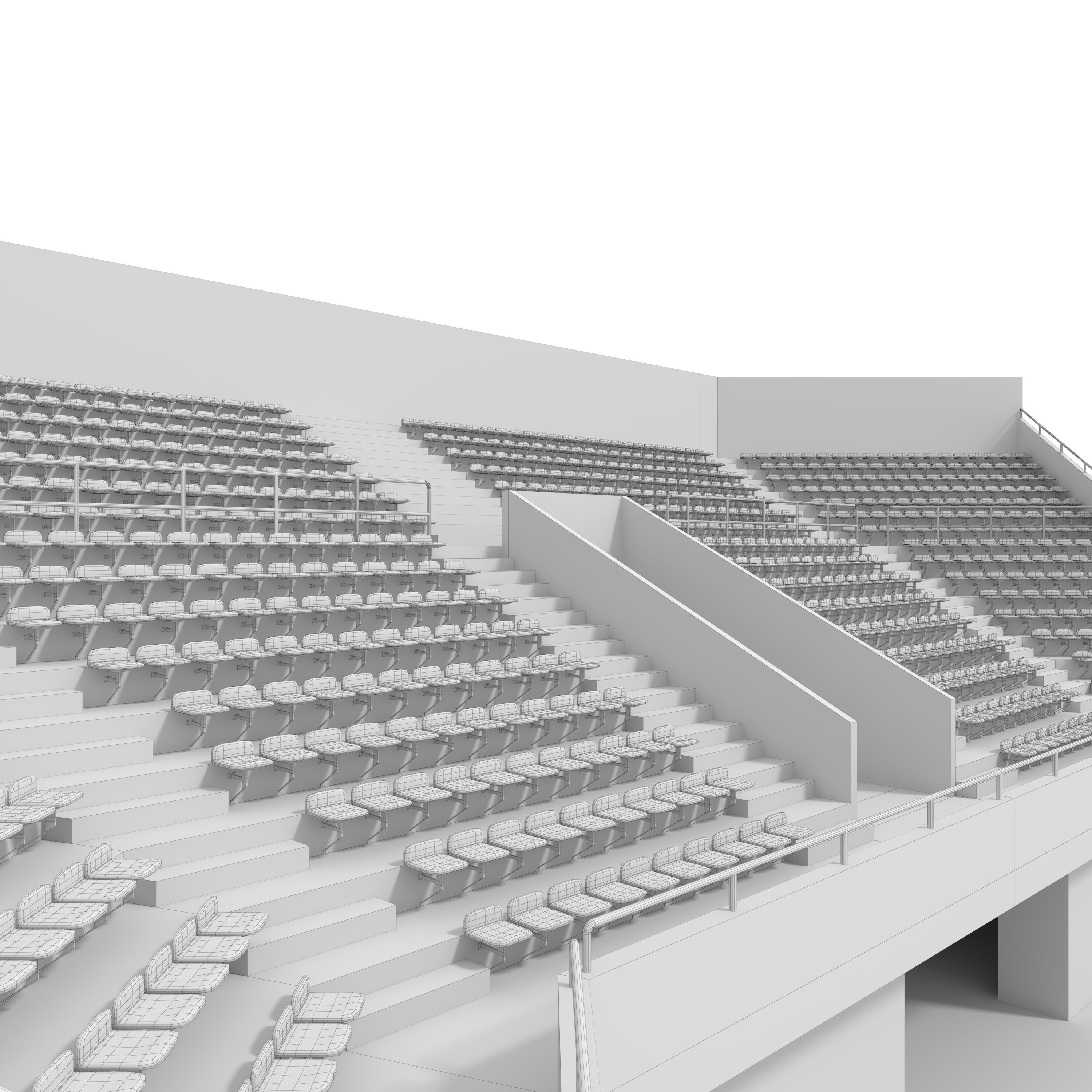 Stadium Tribune 06 Corner 3D model_17