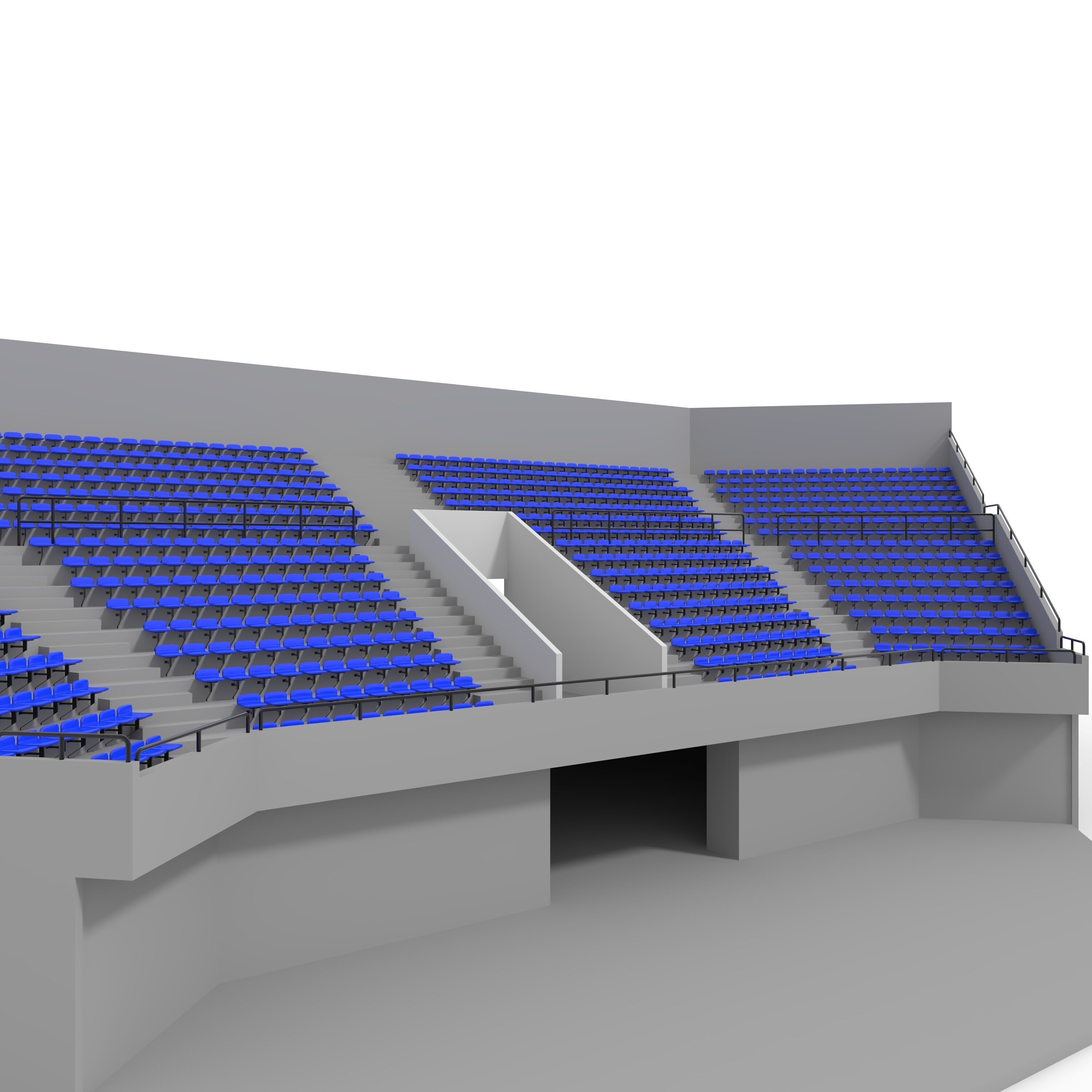 Stadium Tribune 06 Corner 3D model_12