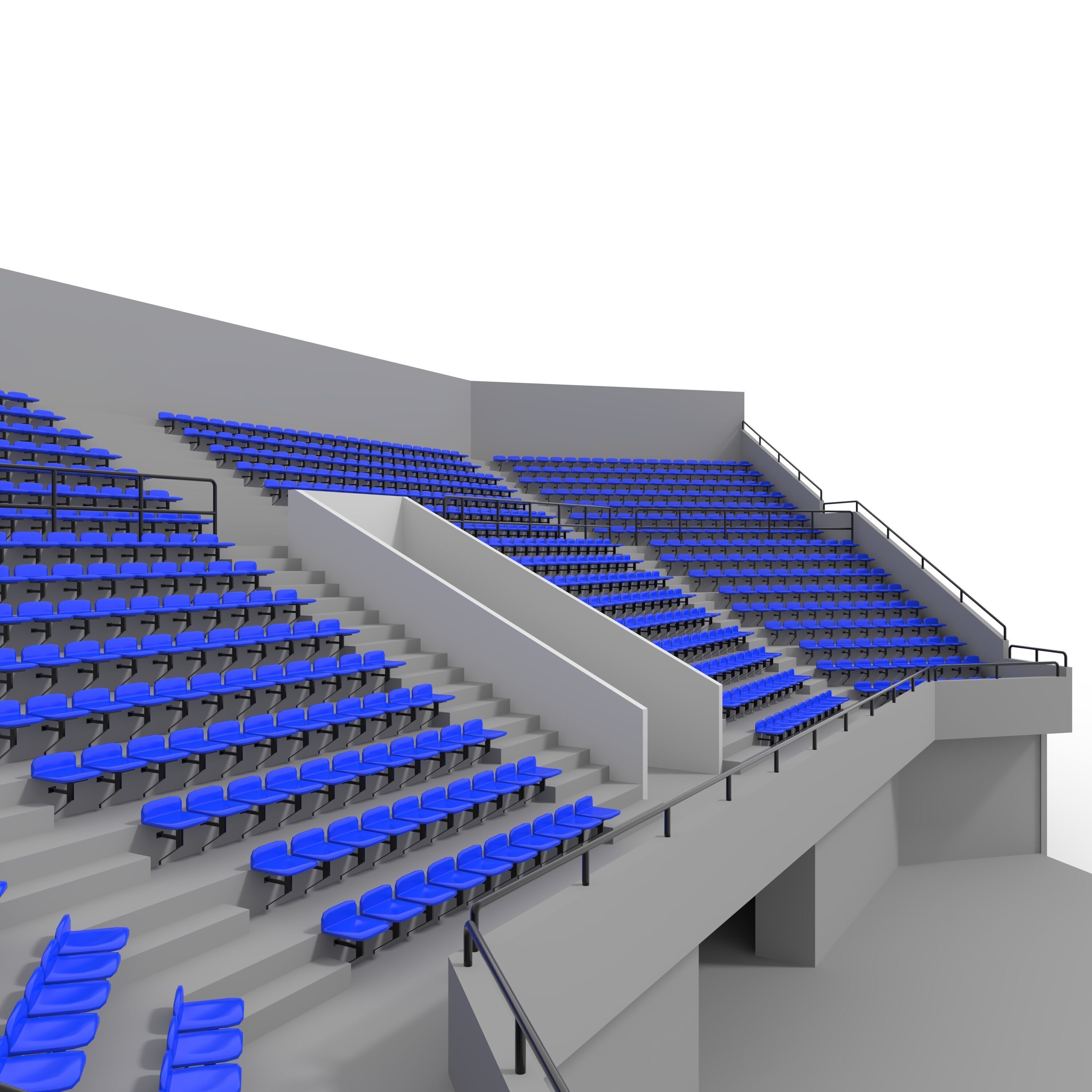 Stadium Tribune 06 Corner 3D model_18