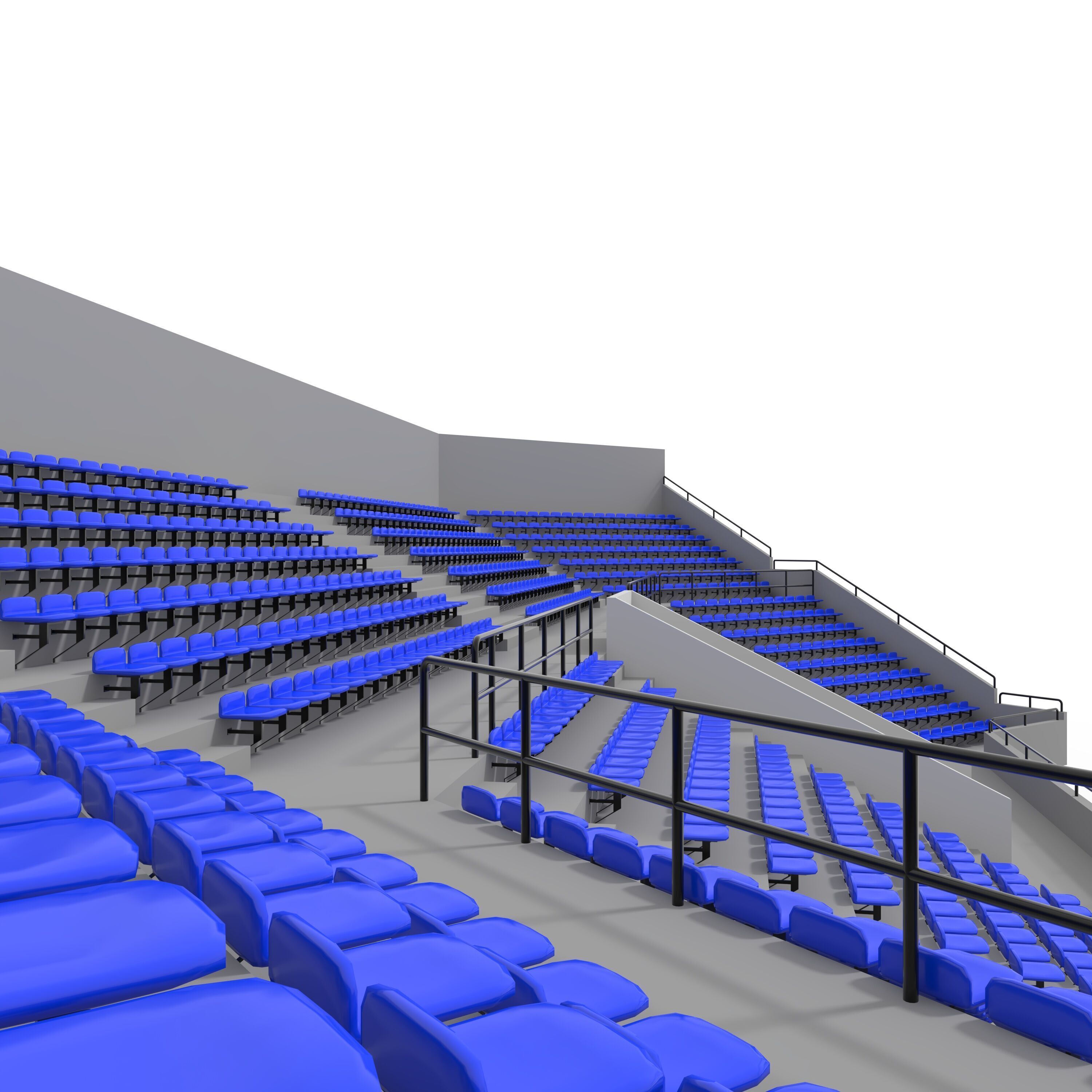 Stadium Tribune 06 Corner 3D model_20