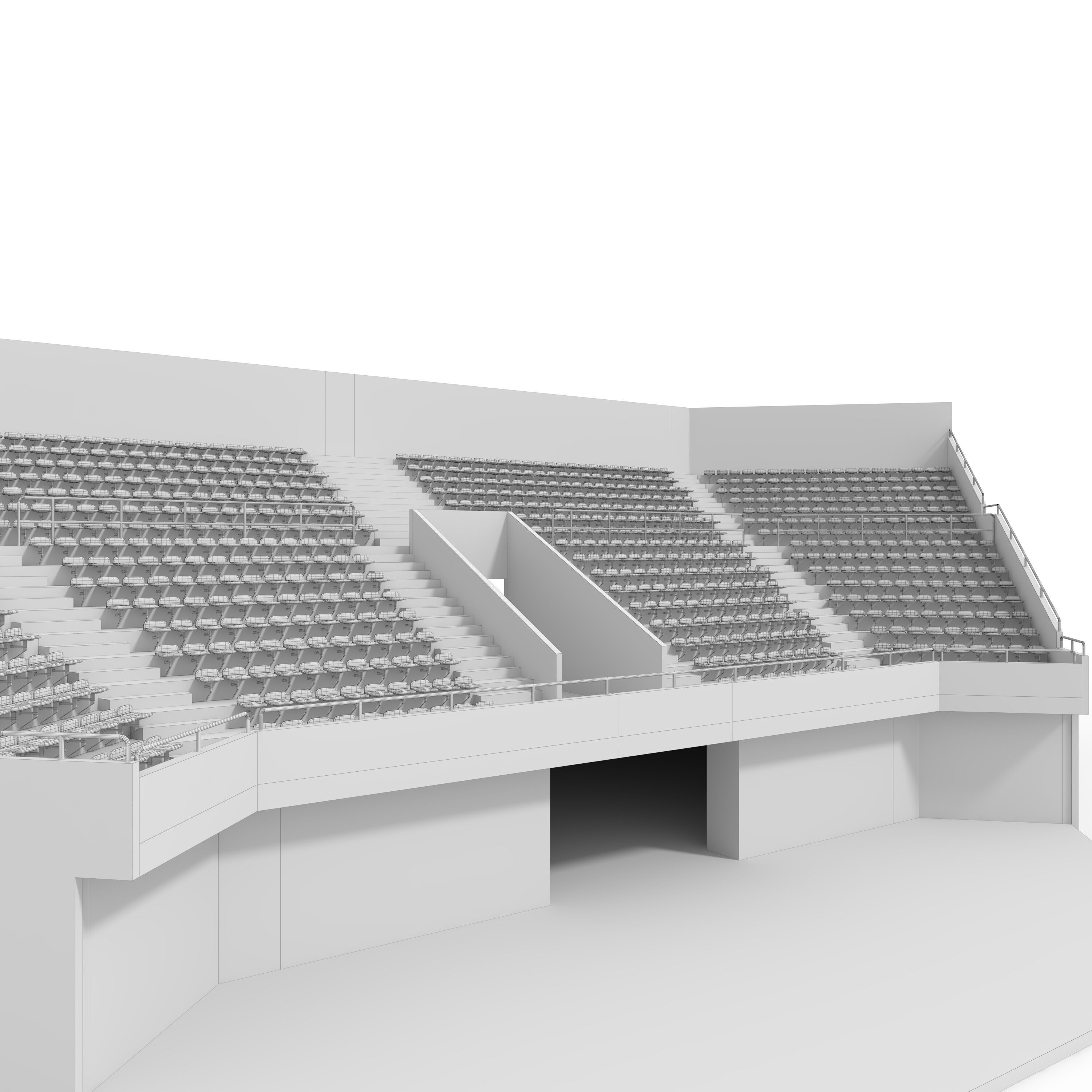 Stadium Tribune 06 Corner 3D model_13