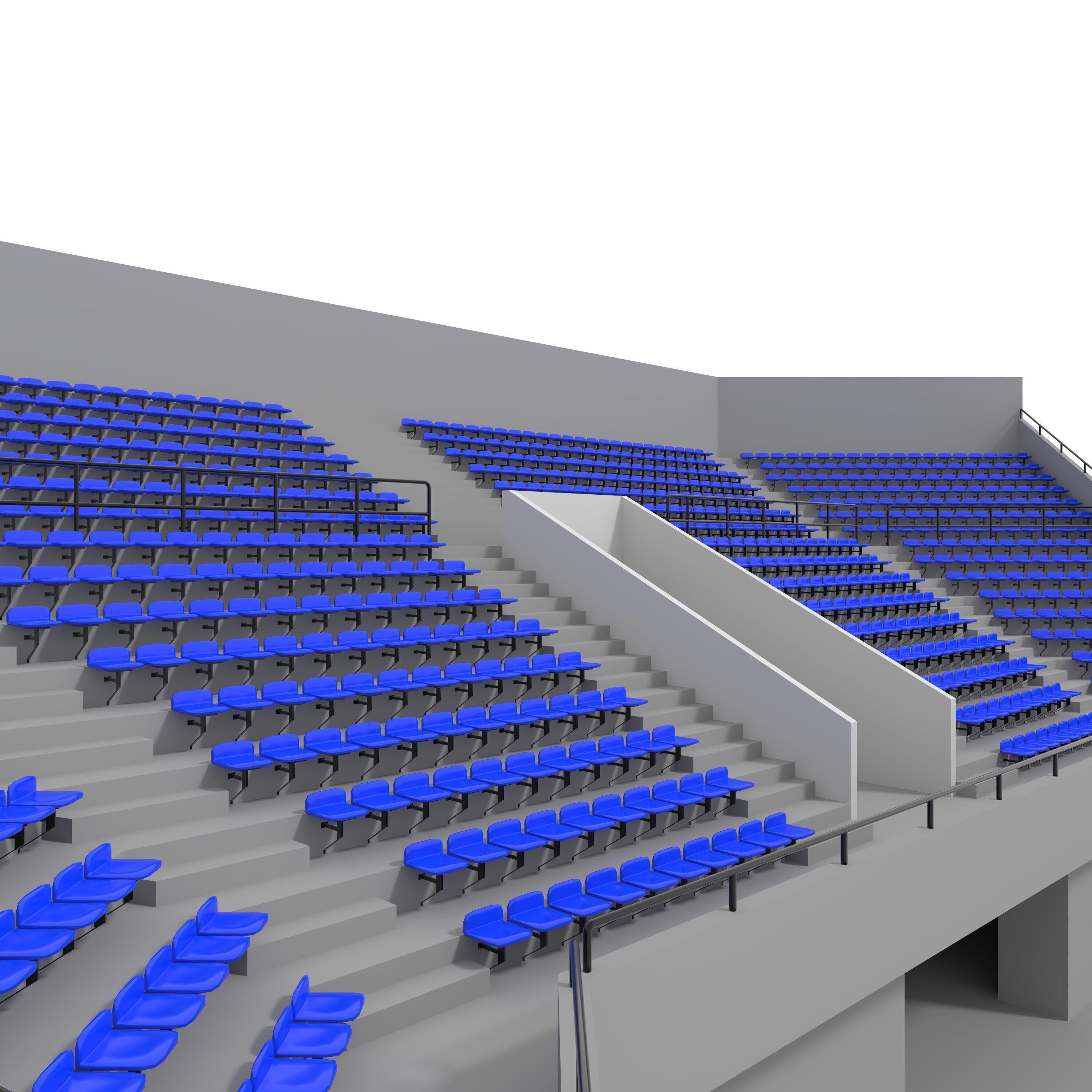 Stadium Tribune 06 Corner 3D model_16