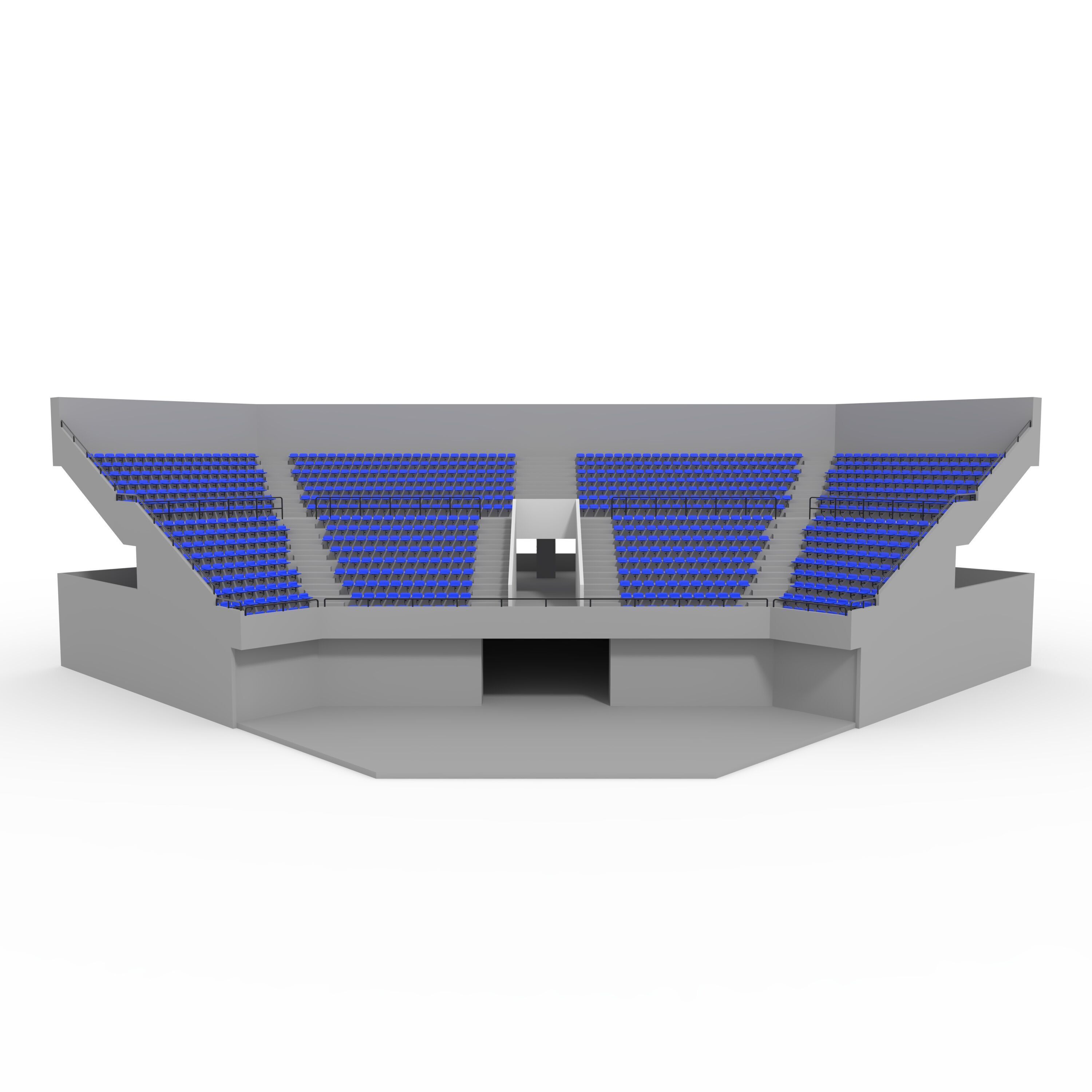 Stadium Tribune 06 Corner 3D model_4