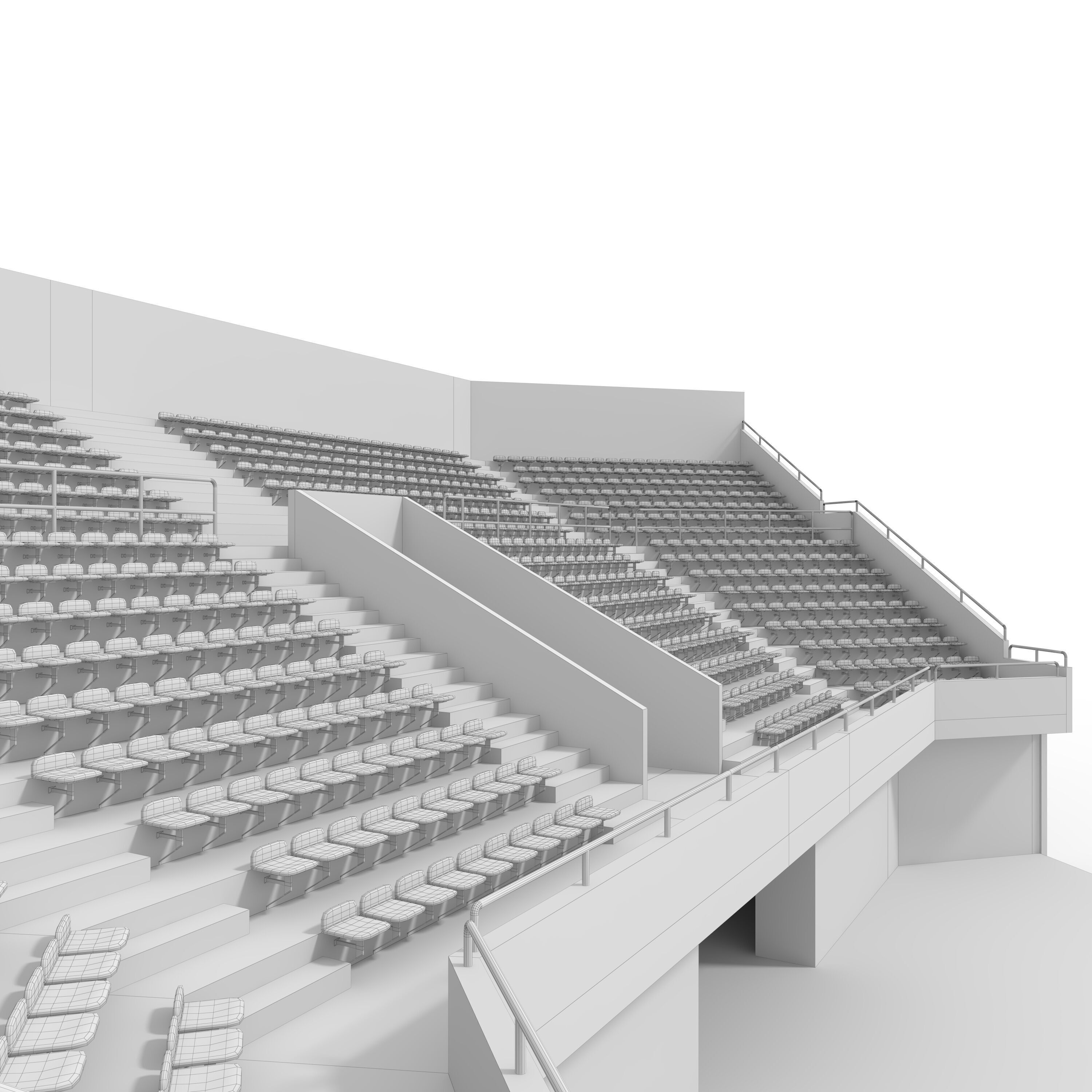 Stadium Tribune 06 Corner 3D model_19