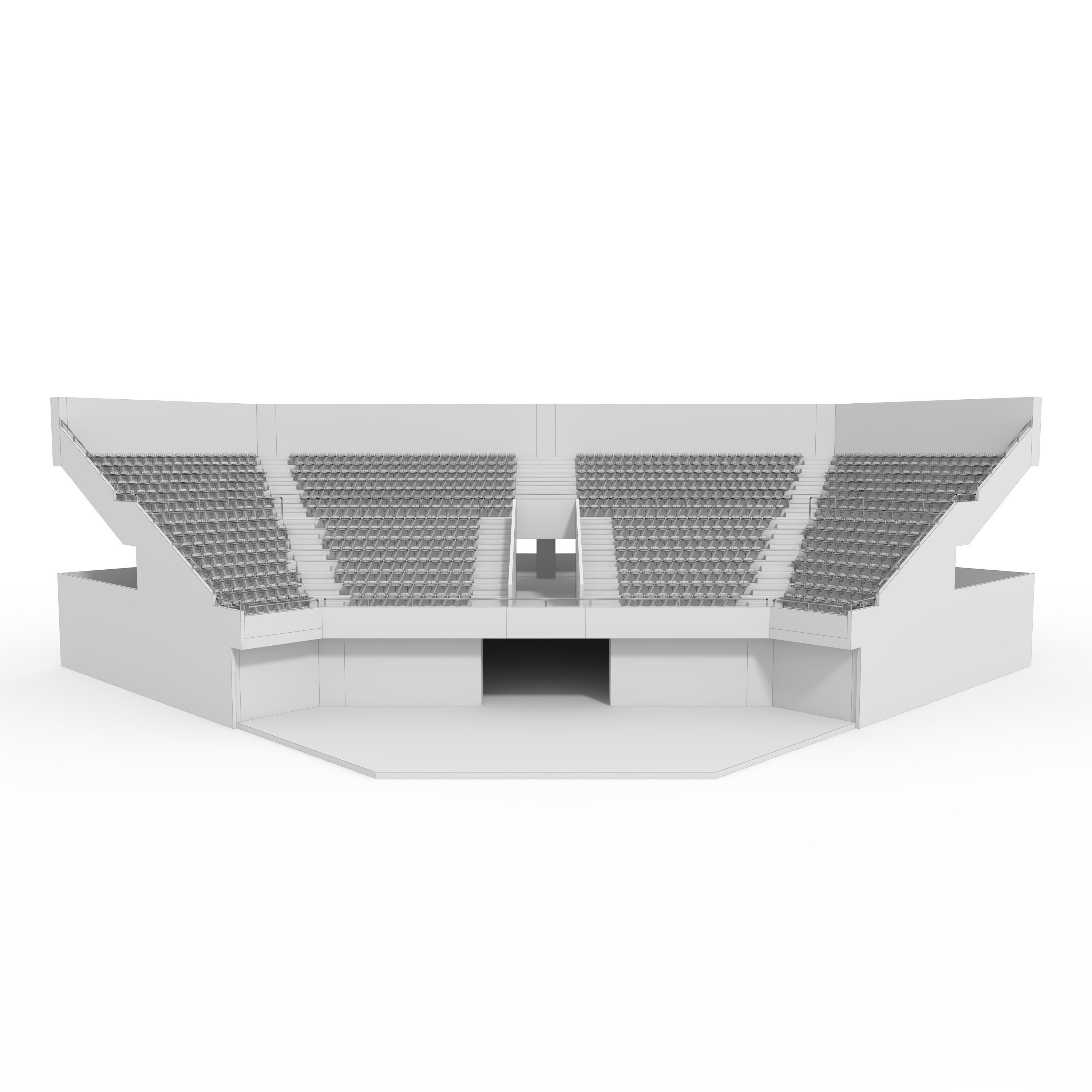 Stadium Tribune 06 Corner 3D model_5