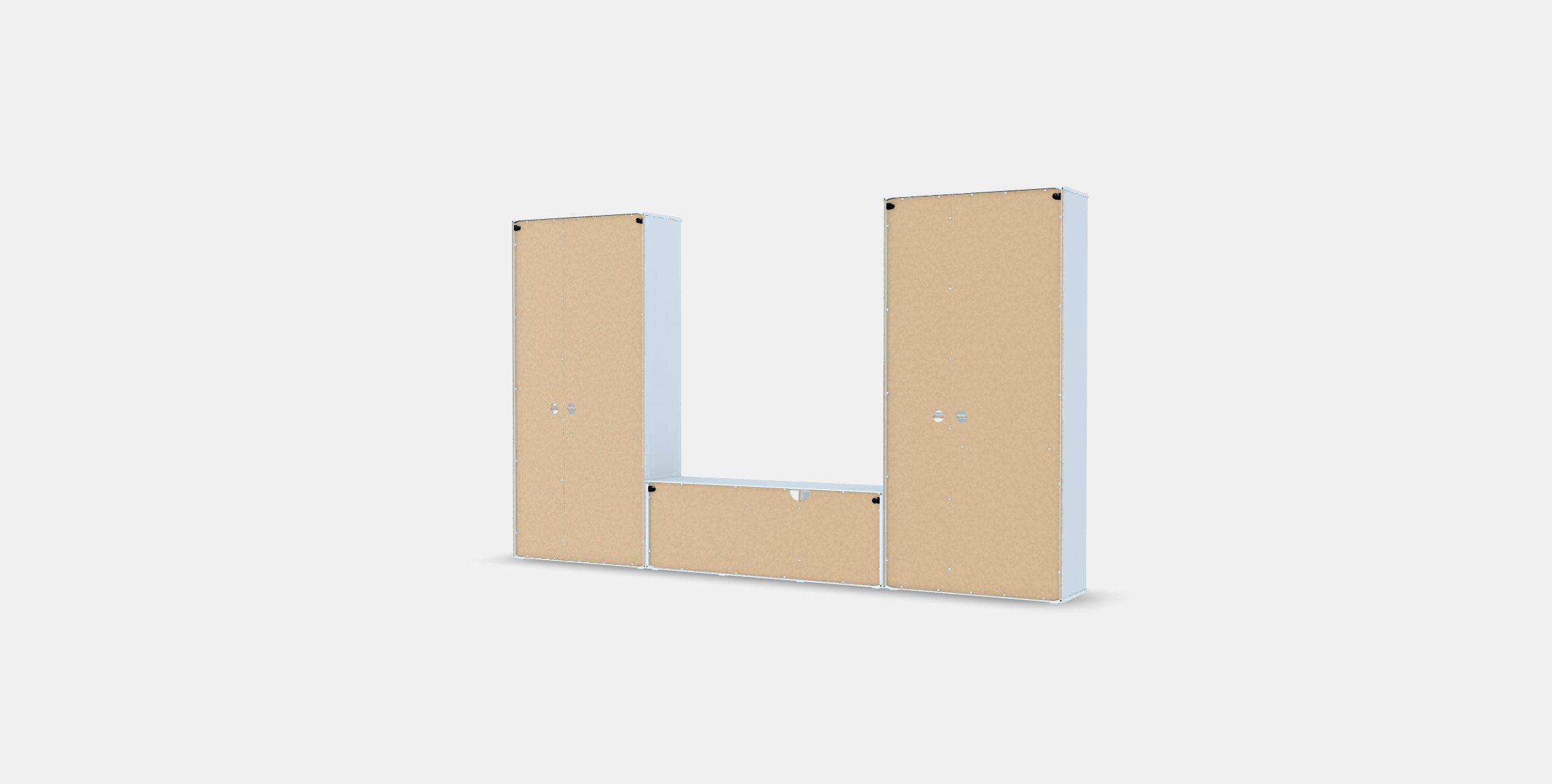 VIHALS TV-storage combination 3D model_3