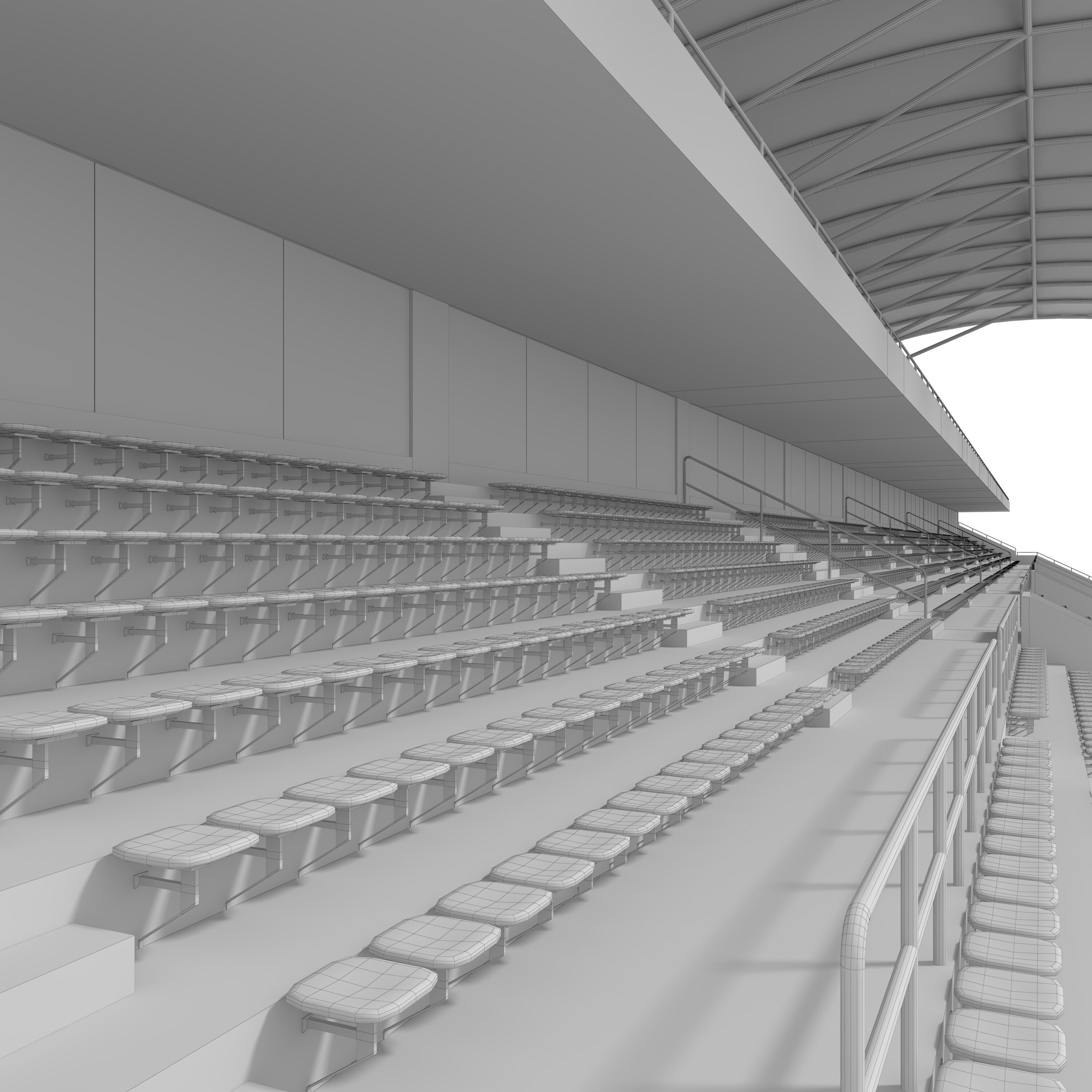 Stadium Tribune 07 3D model_31