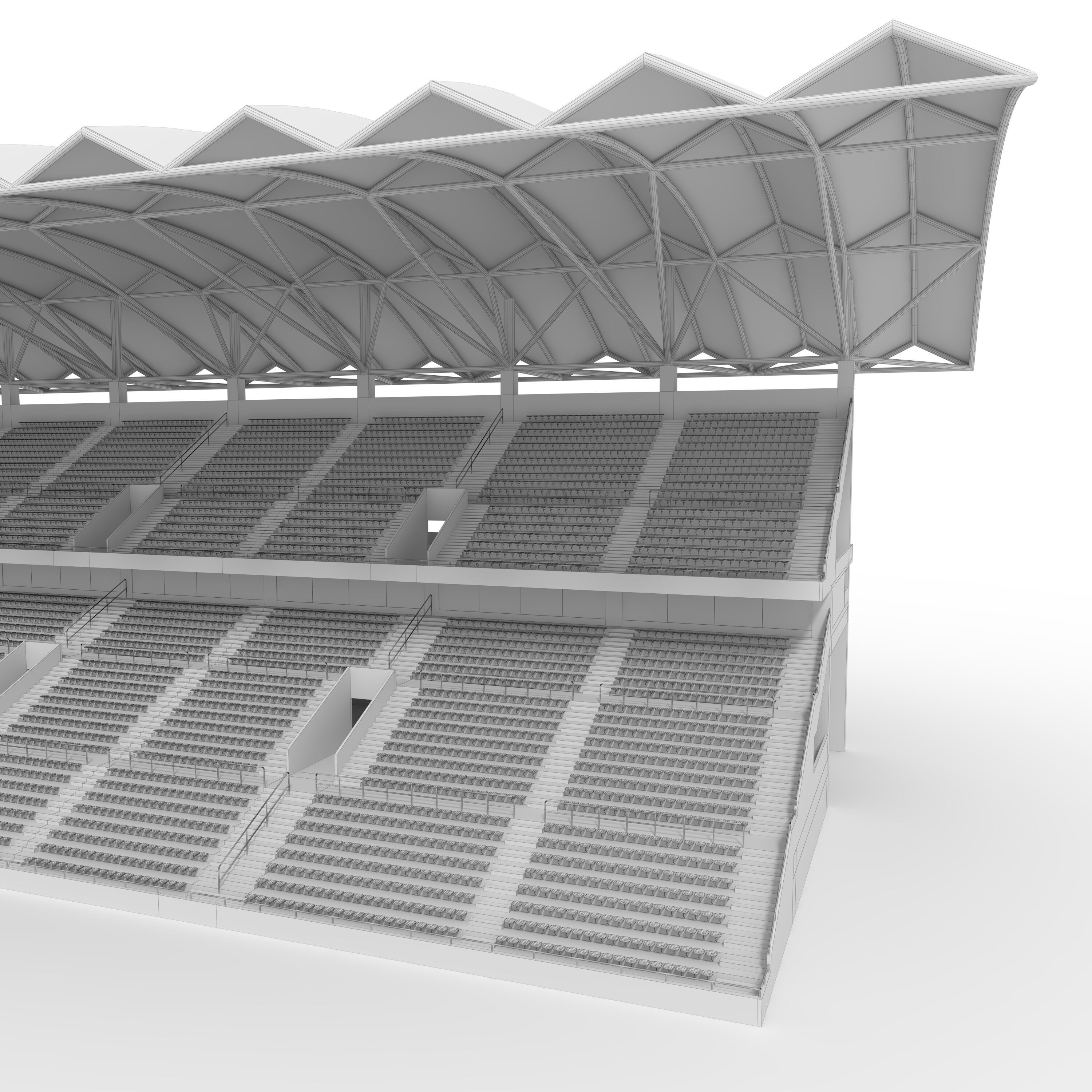 Stadium Tribune 07 3D model_19