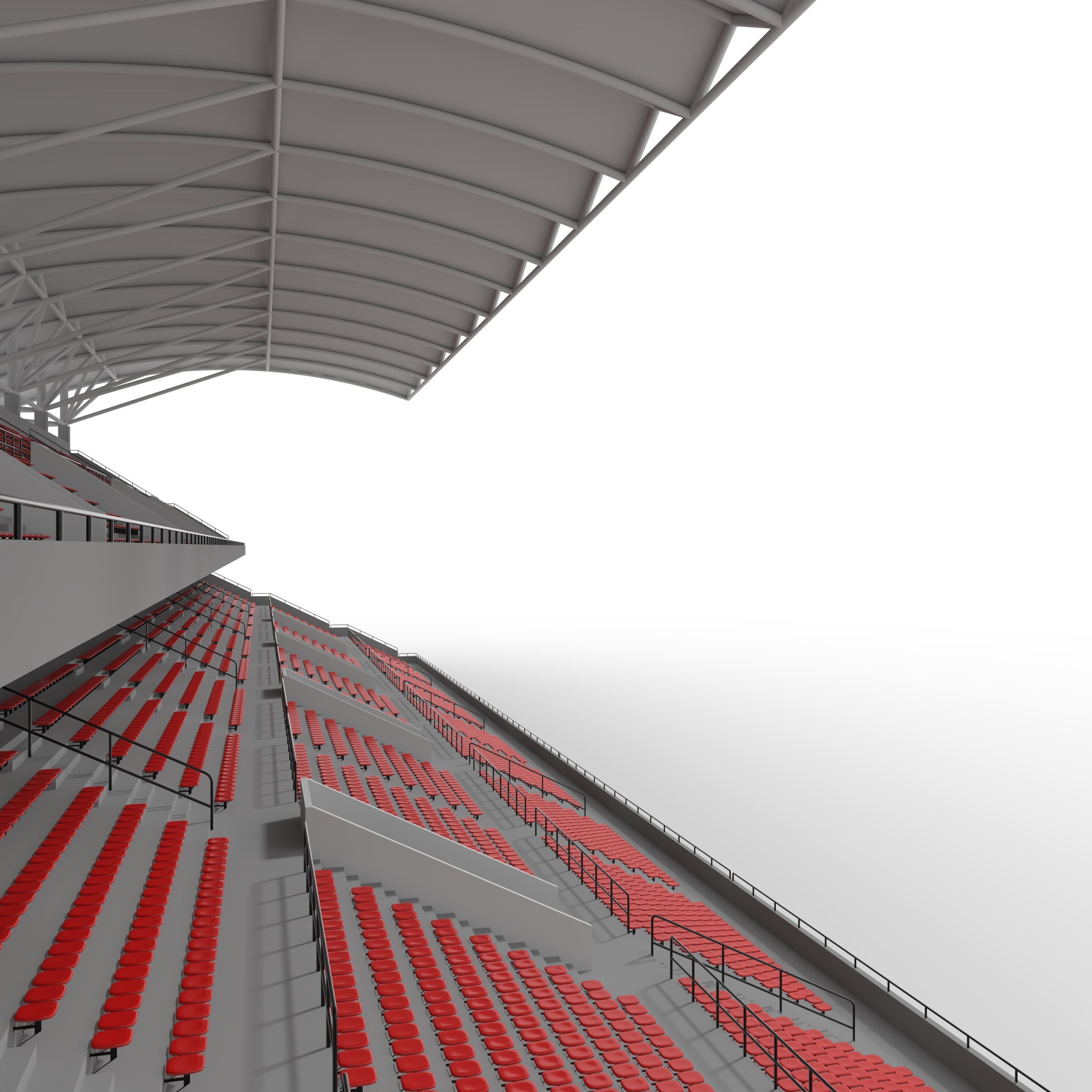 Stadium Tribune 07 3D model_38