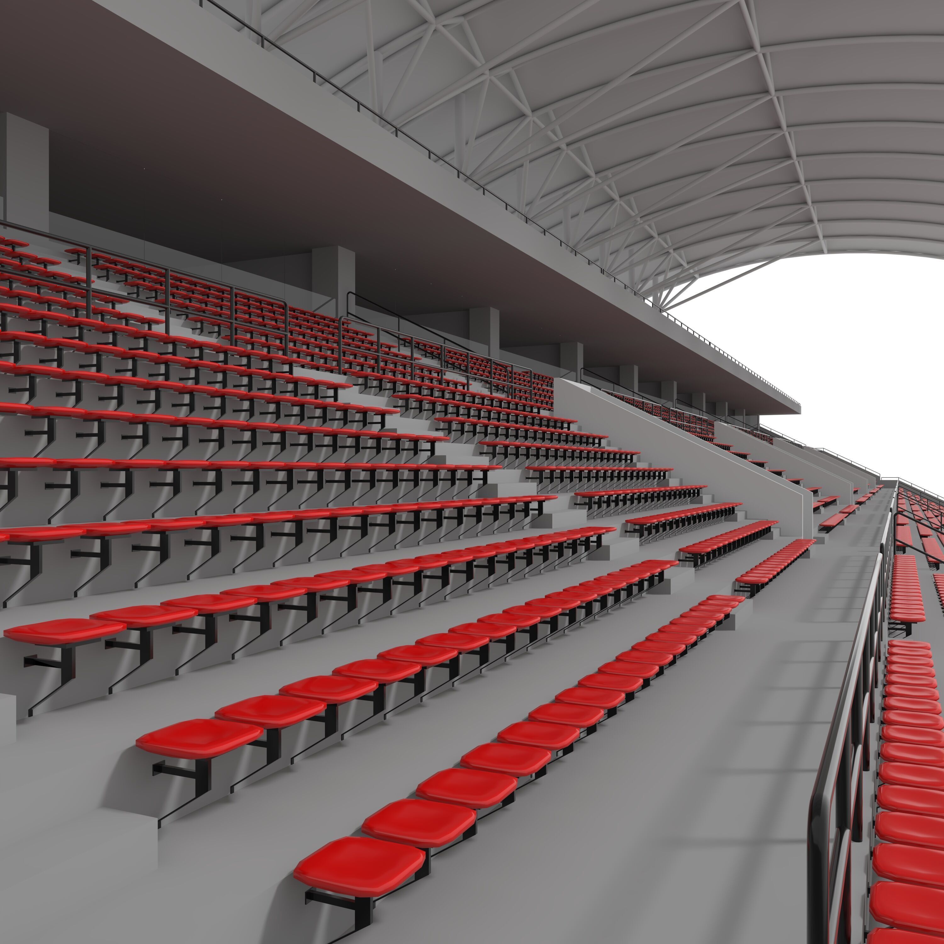 Stadium Tribune 07 3D model_28