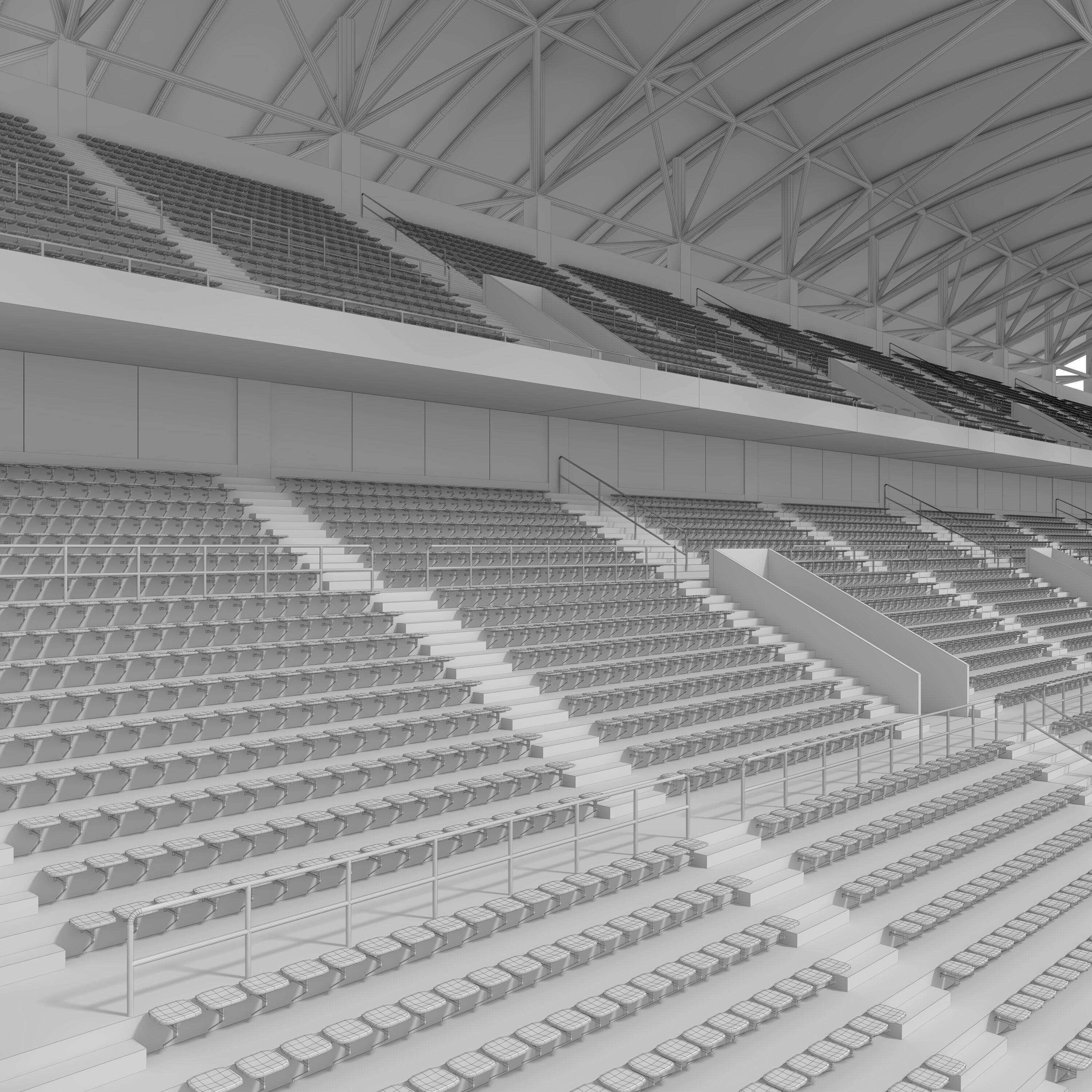 Stadium Tribune 07 3D model_25