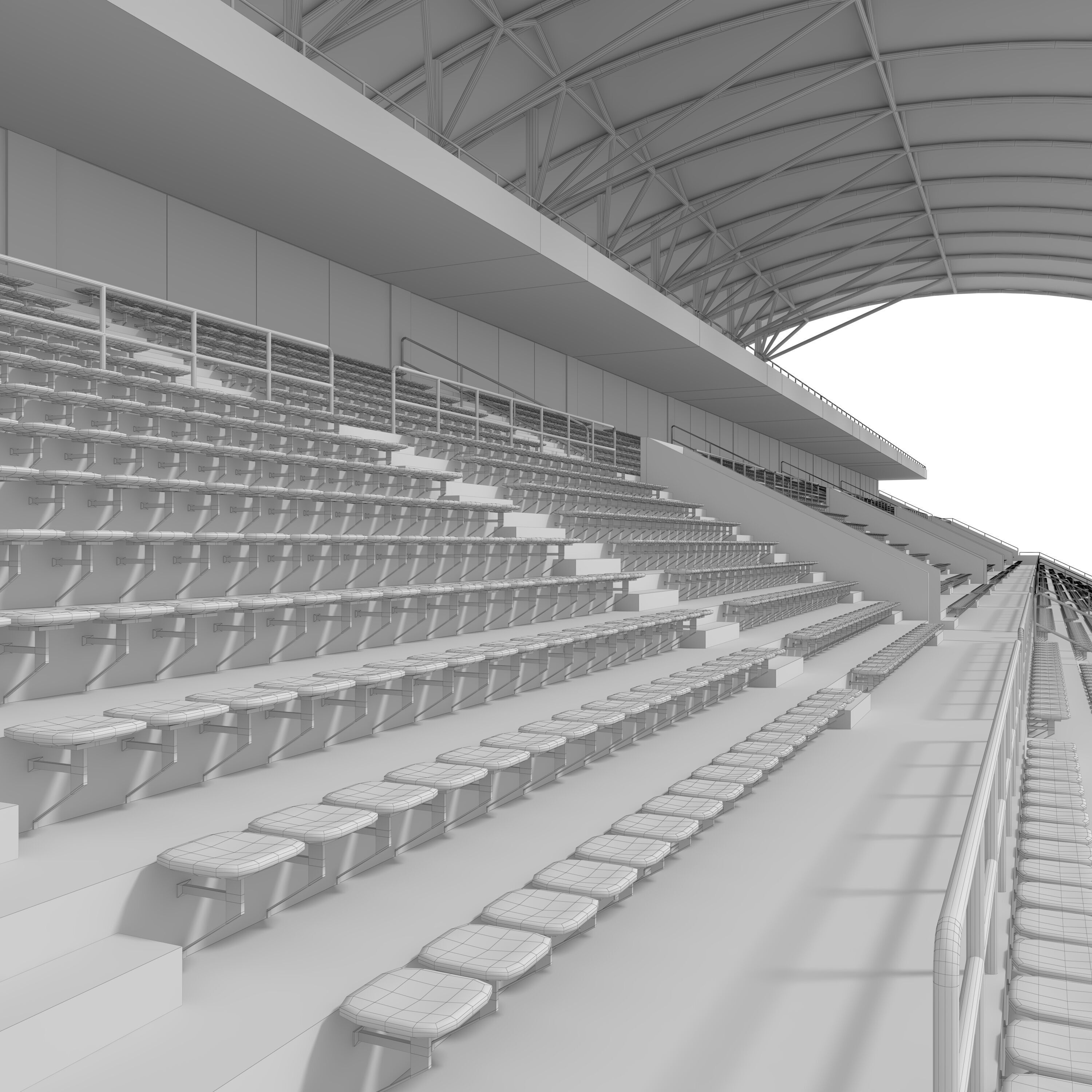 Stadium Tribune 07 3D model_29