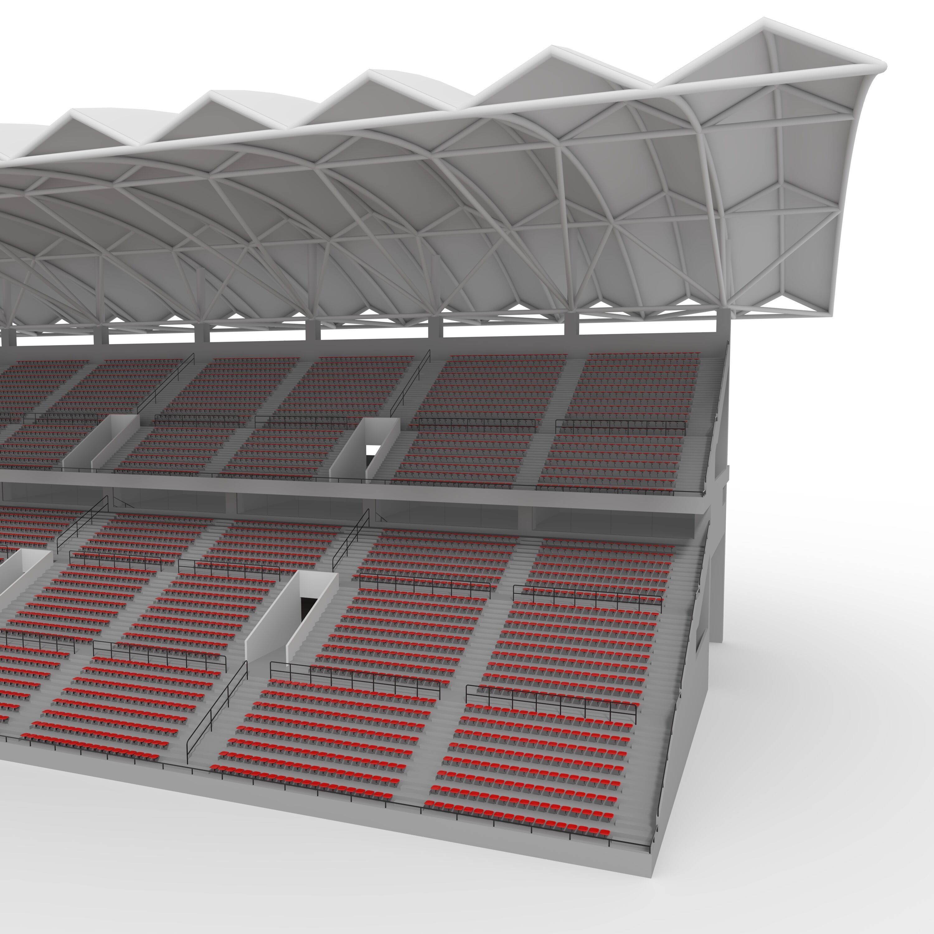 Stadium Tribune 07 3D model_18