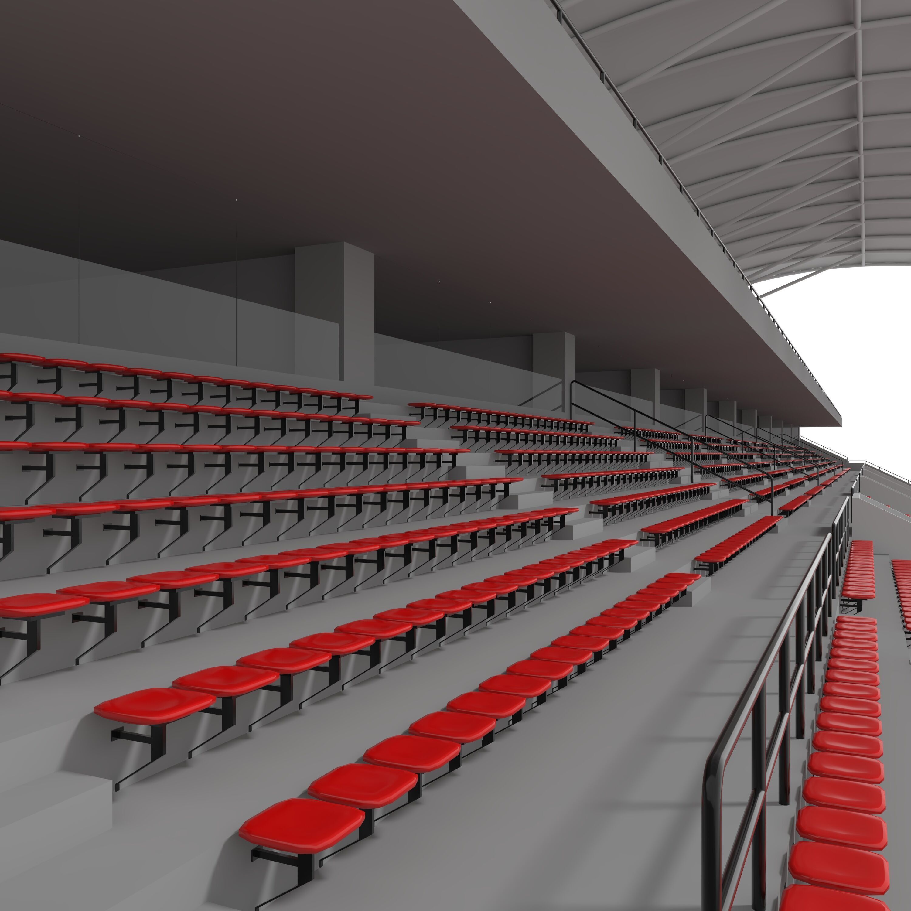 Stadium Tribune 07 3D model_30