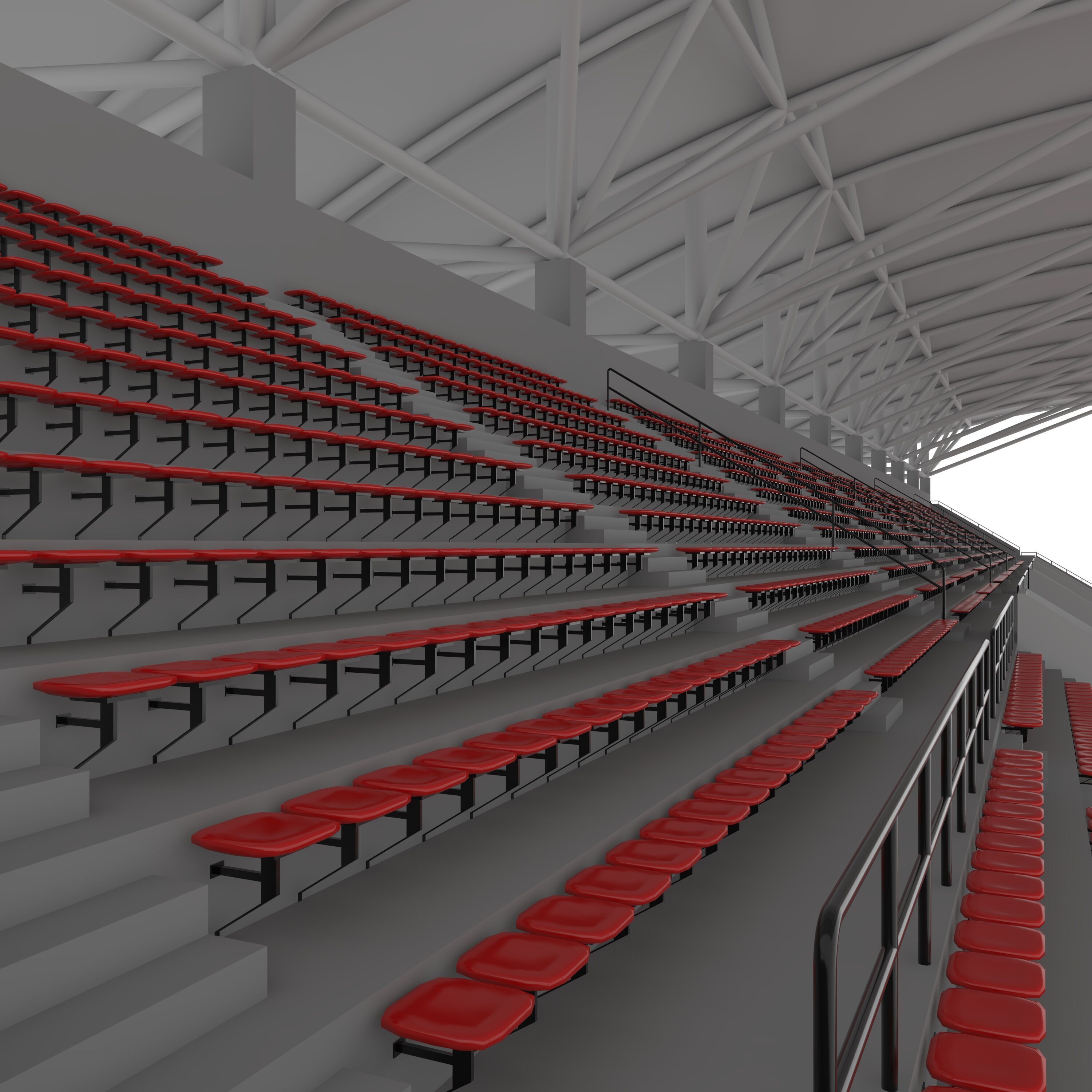 Stadium Tribune 07 3D model_34