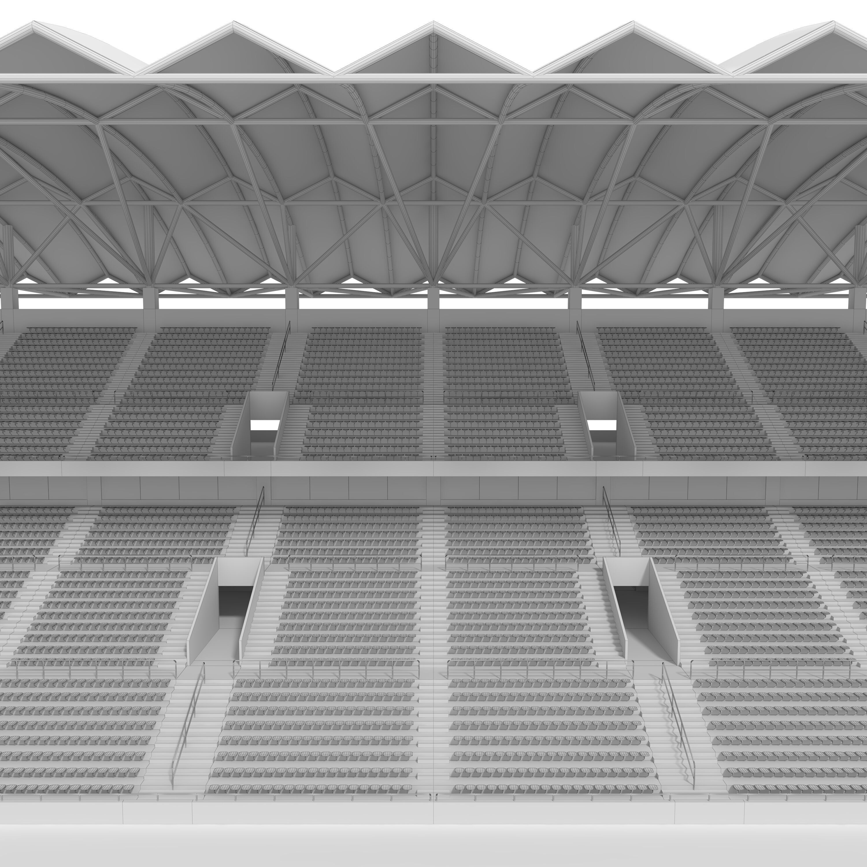 Stadium Tribune 07 3D model_17