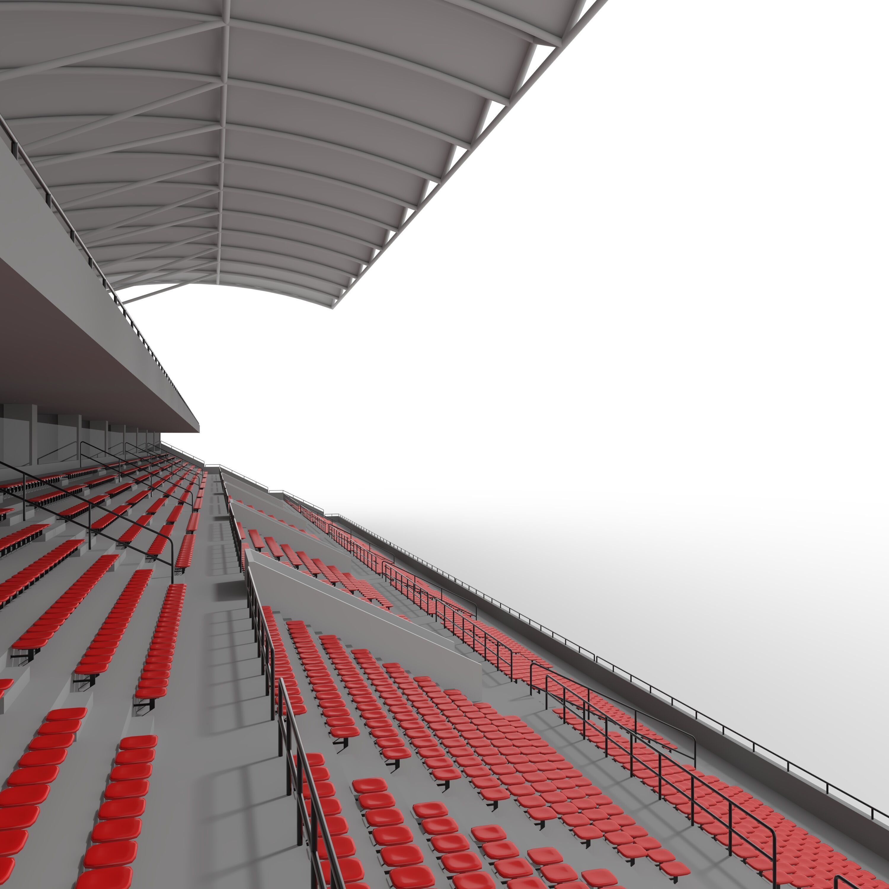 Stadium Tribune 07 3D model_40