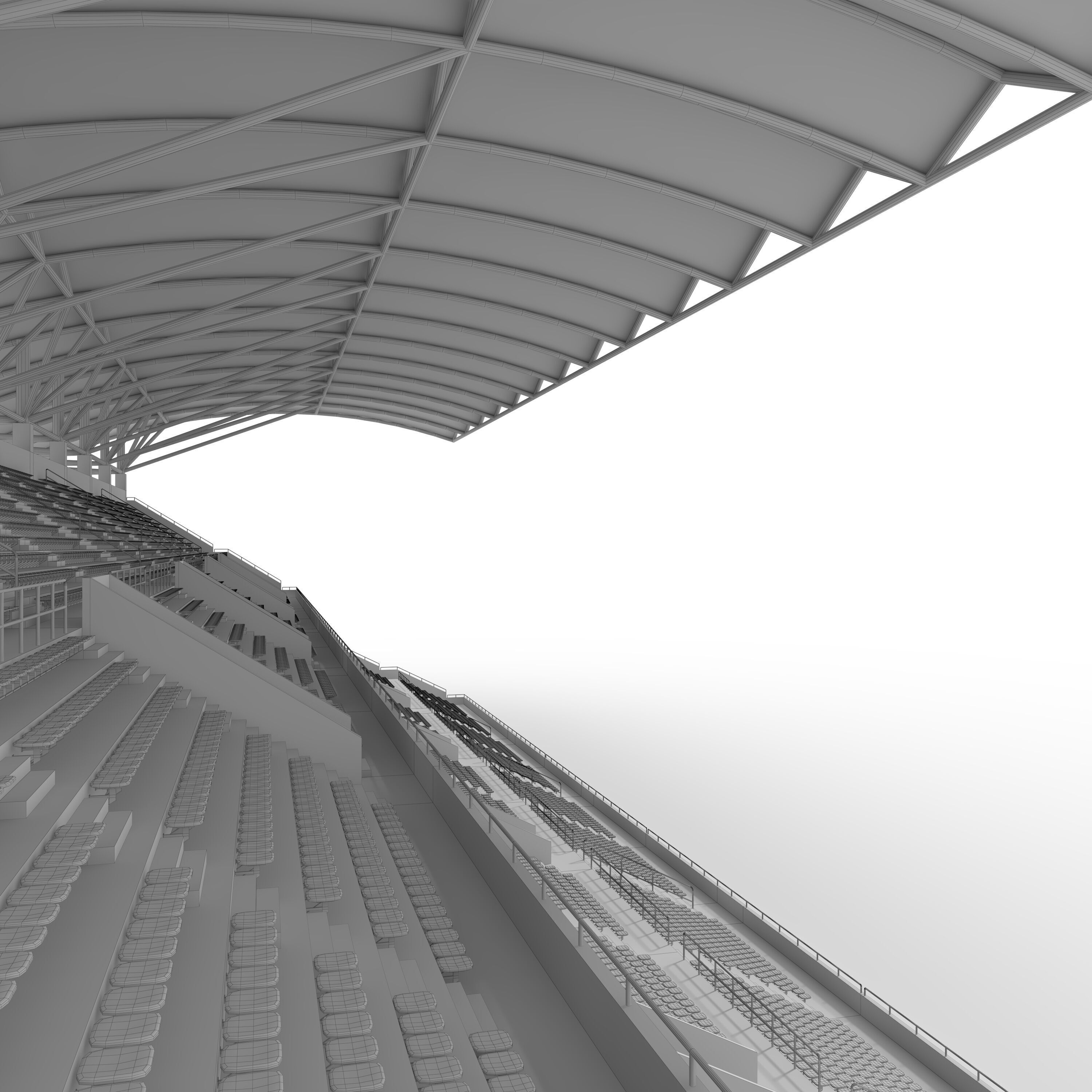 Stadium Tribune 07 3D model_37