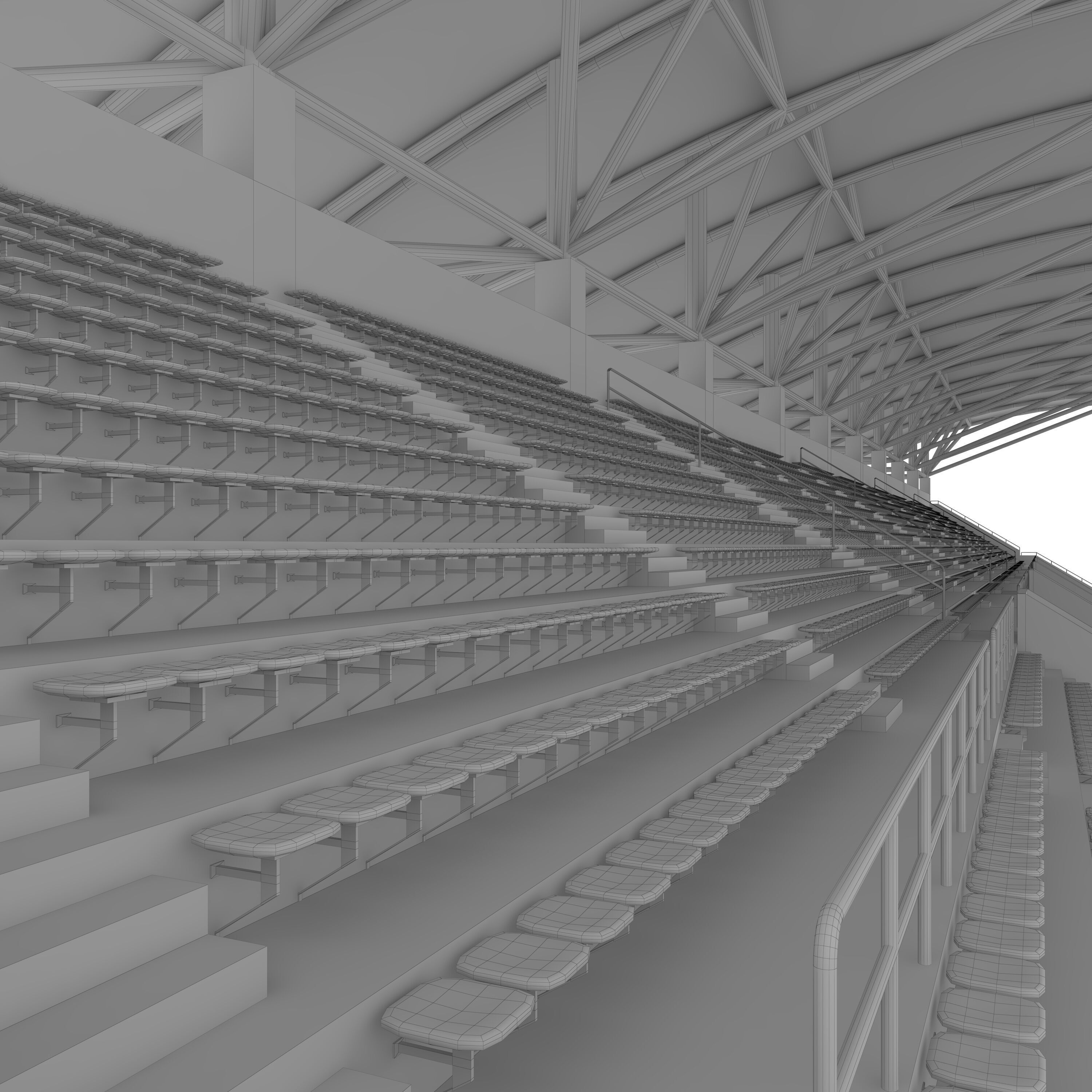 Stadium Tribune 07 3D model_35