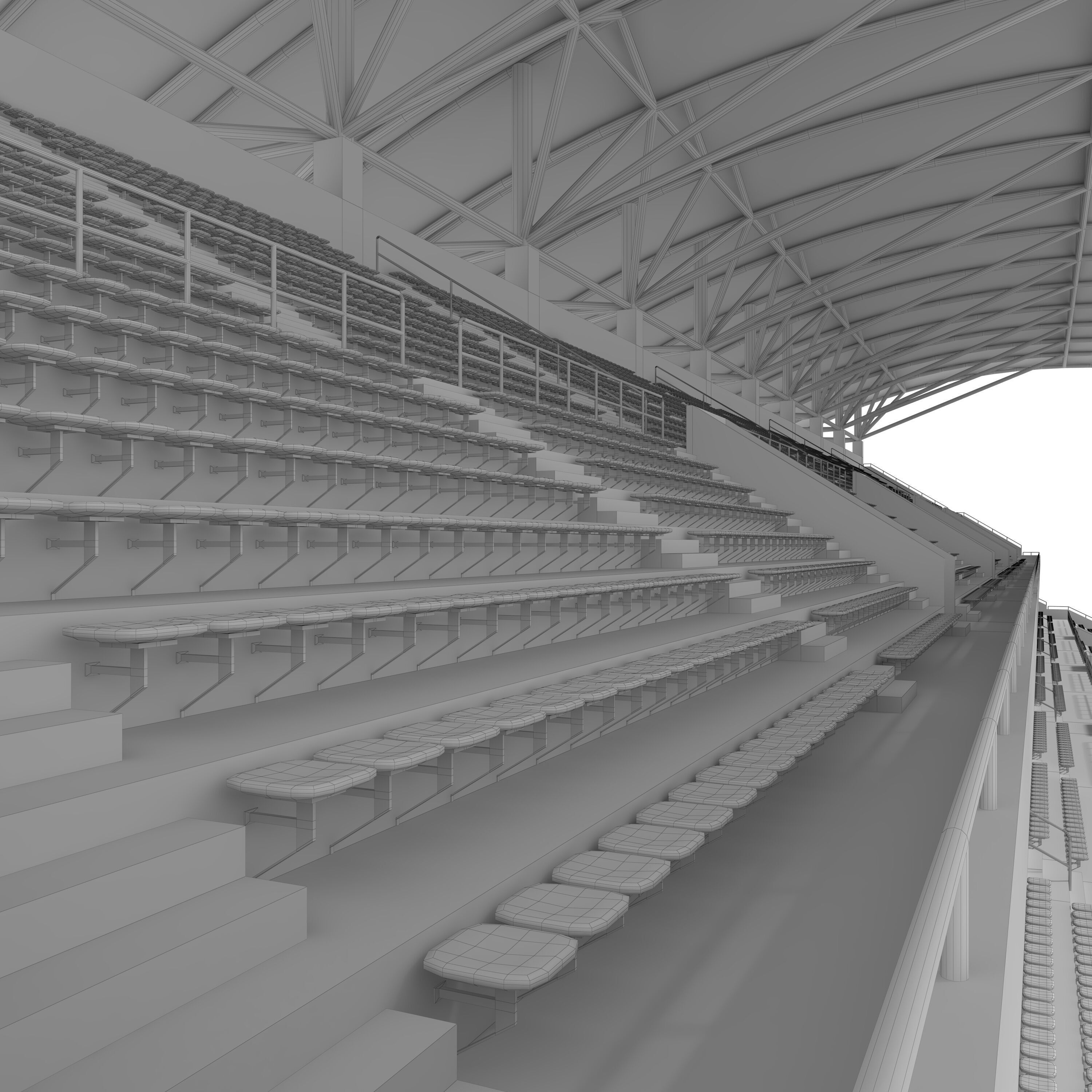 Stadium Tribune 07 3D model_33