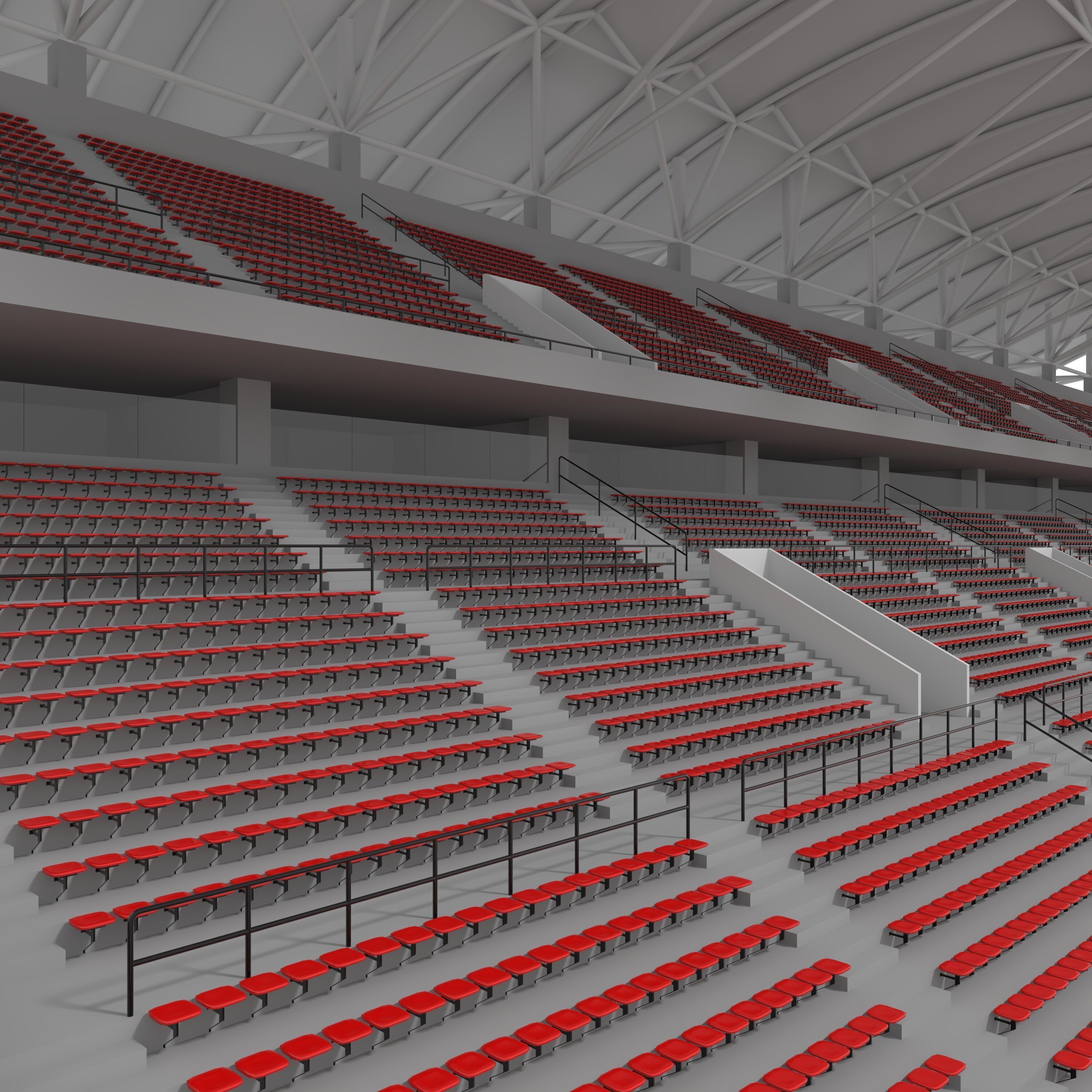 Stadium Tribune 07 3D model_24