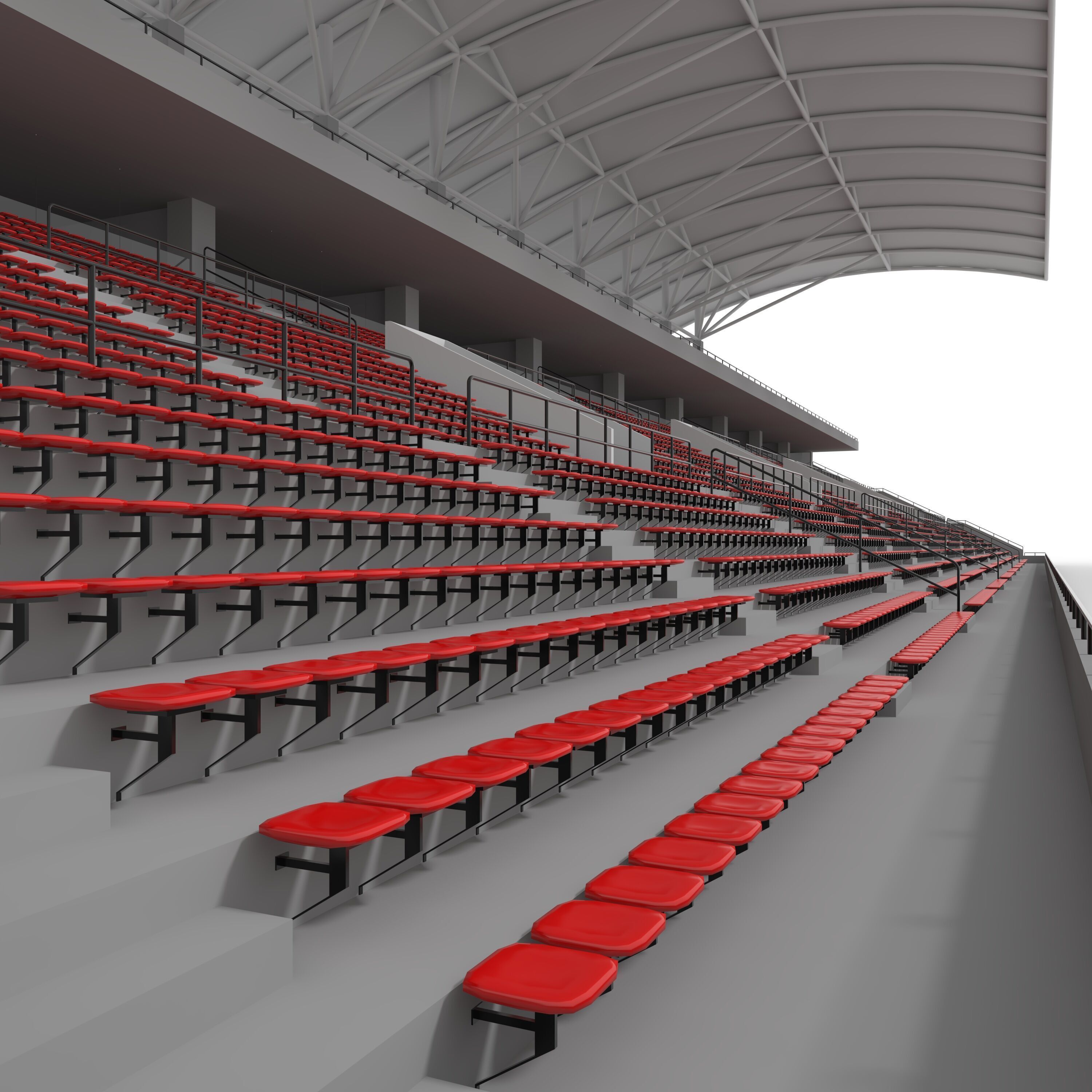 Stadium Tribune 07 3D model_26