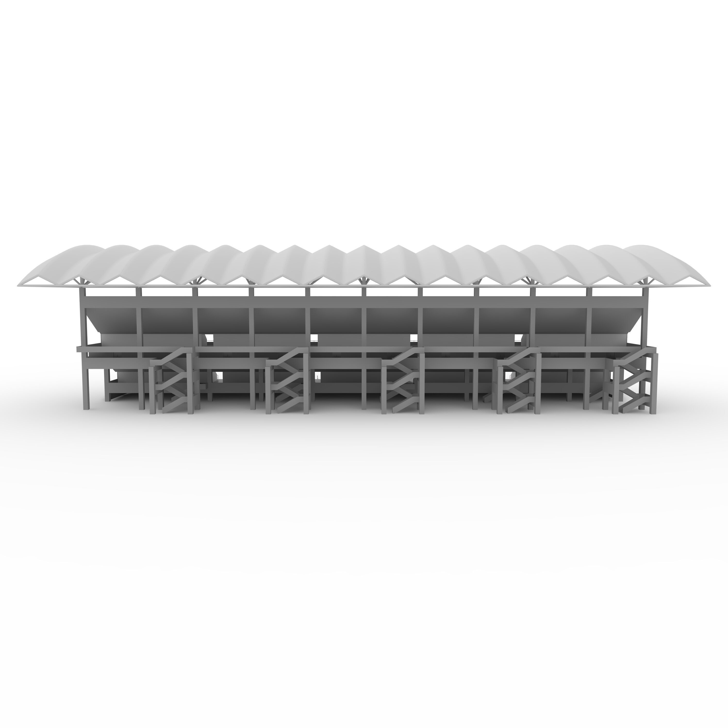 Stadium Tribune 07 3D model_10