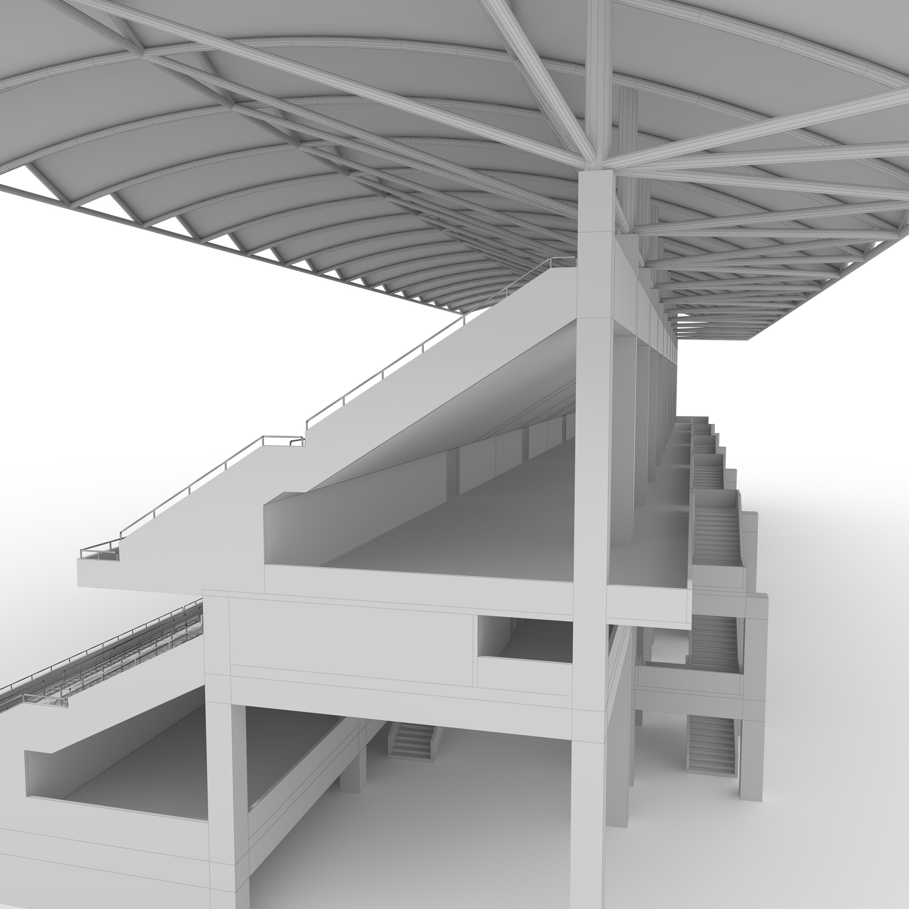 Stadium Tribune 07 3D model_21