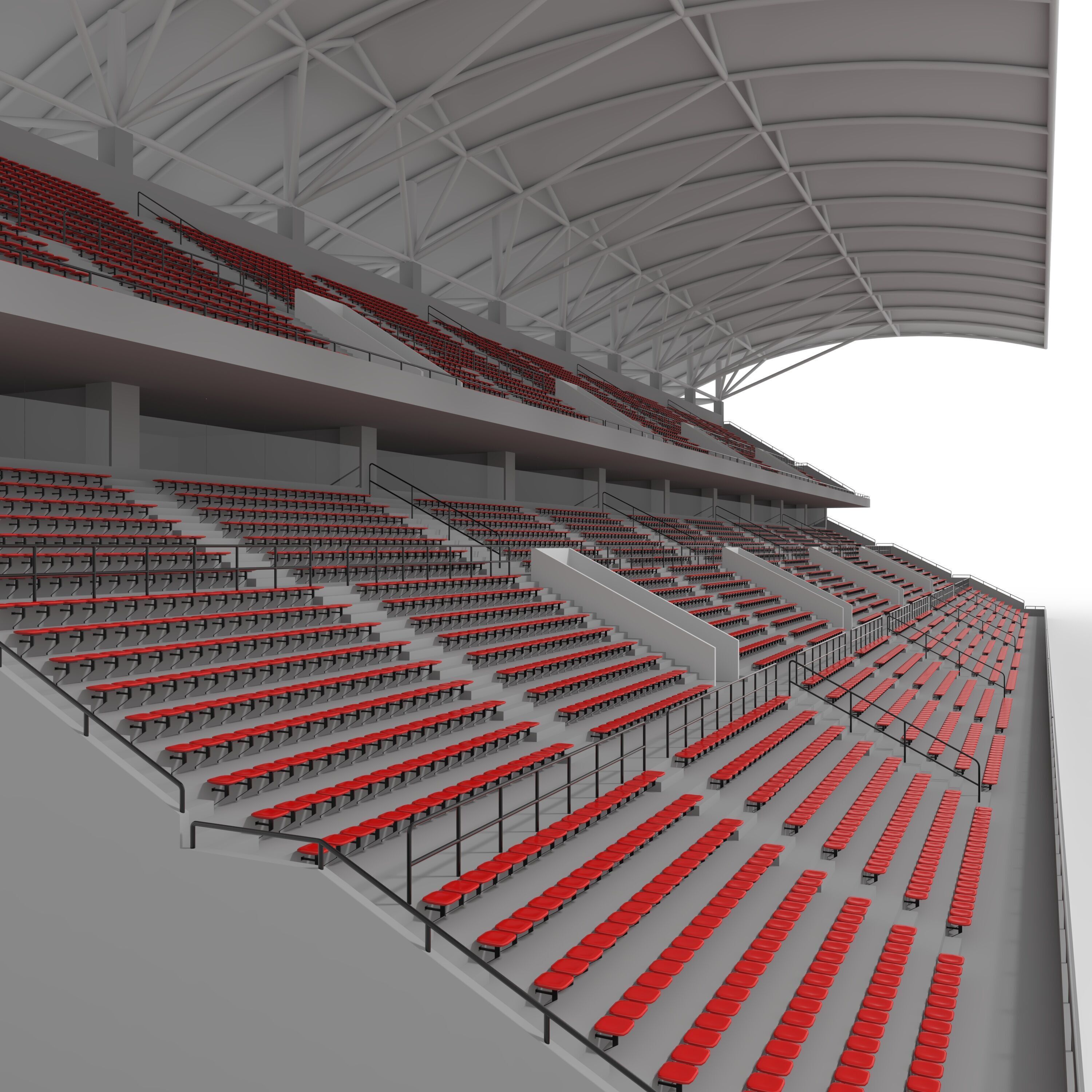 Stadium Tribune 07 3D model_22