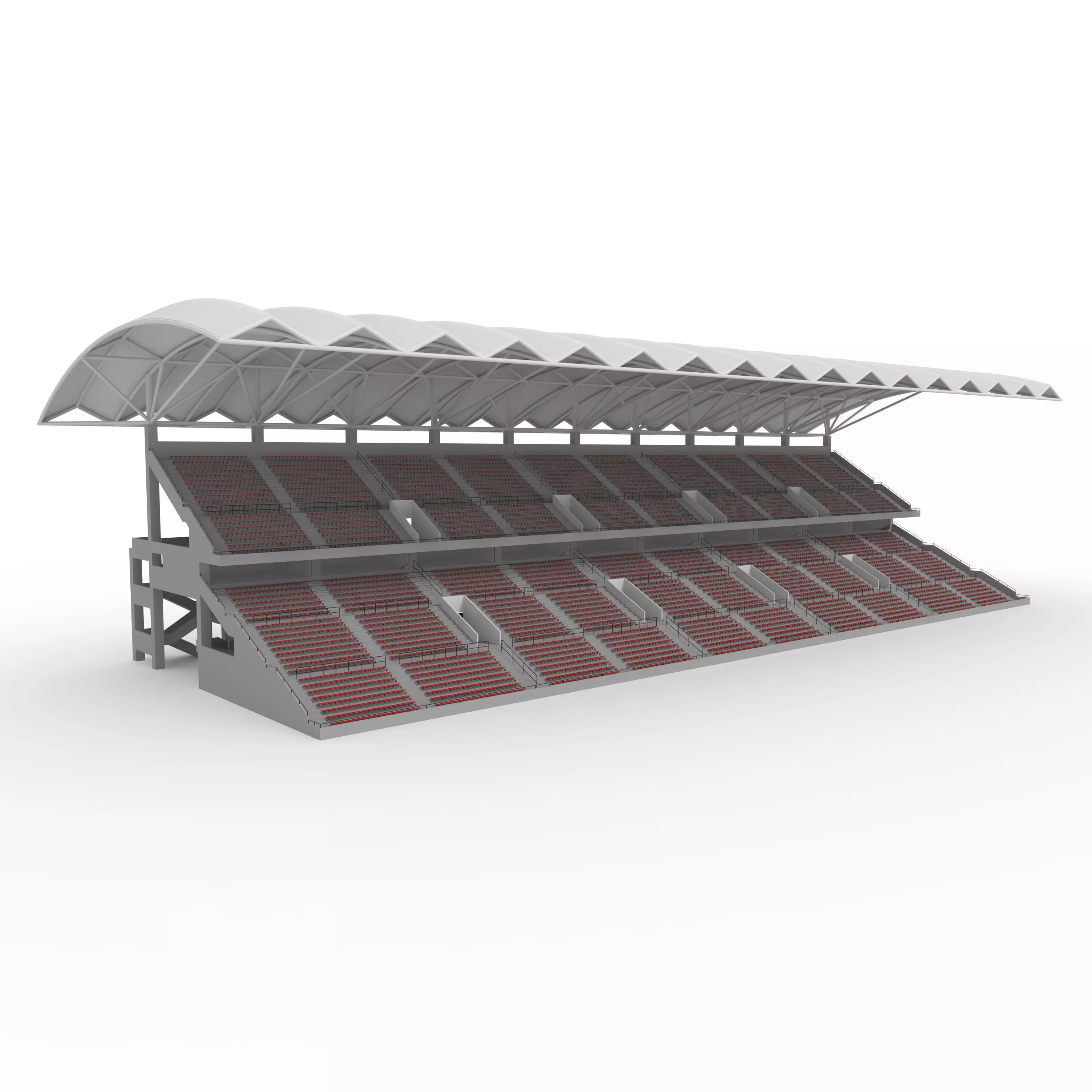 Stadium Tribune 07 3D model_0