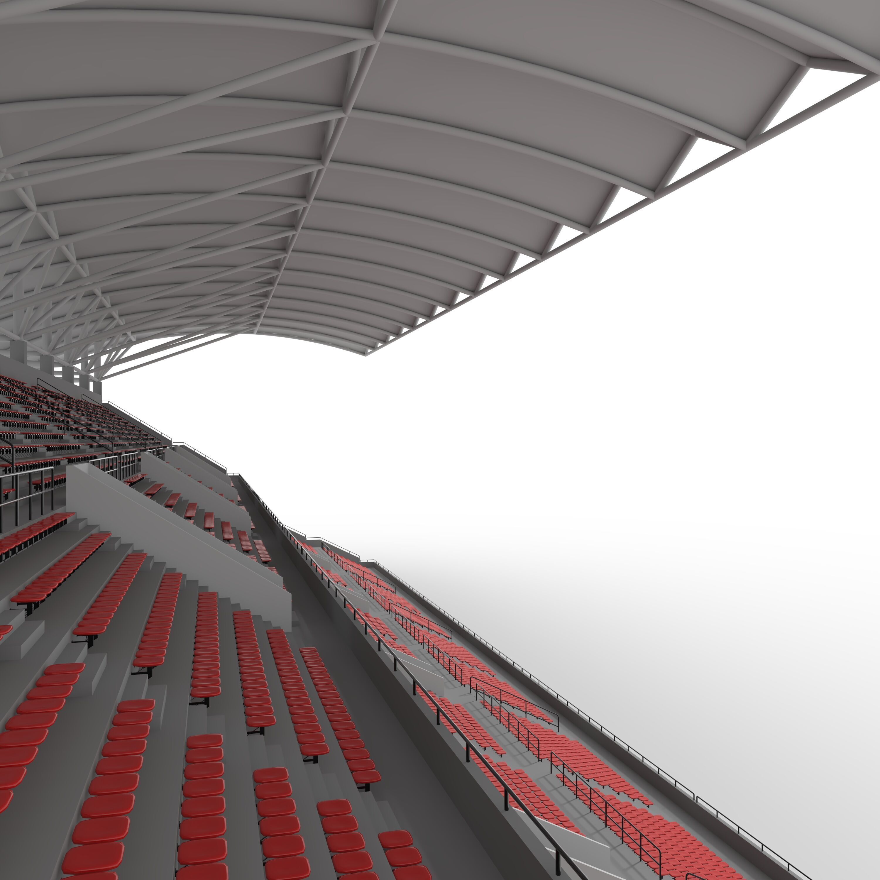 Stadium Tribune 07 3D model_36