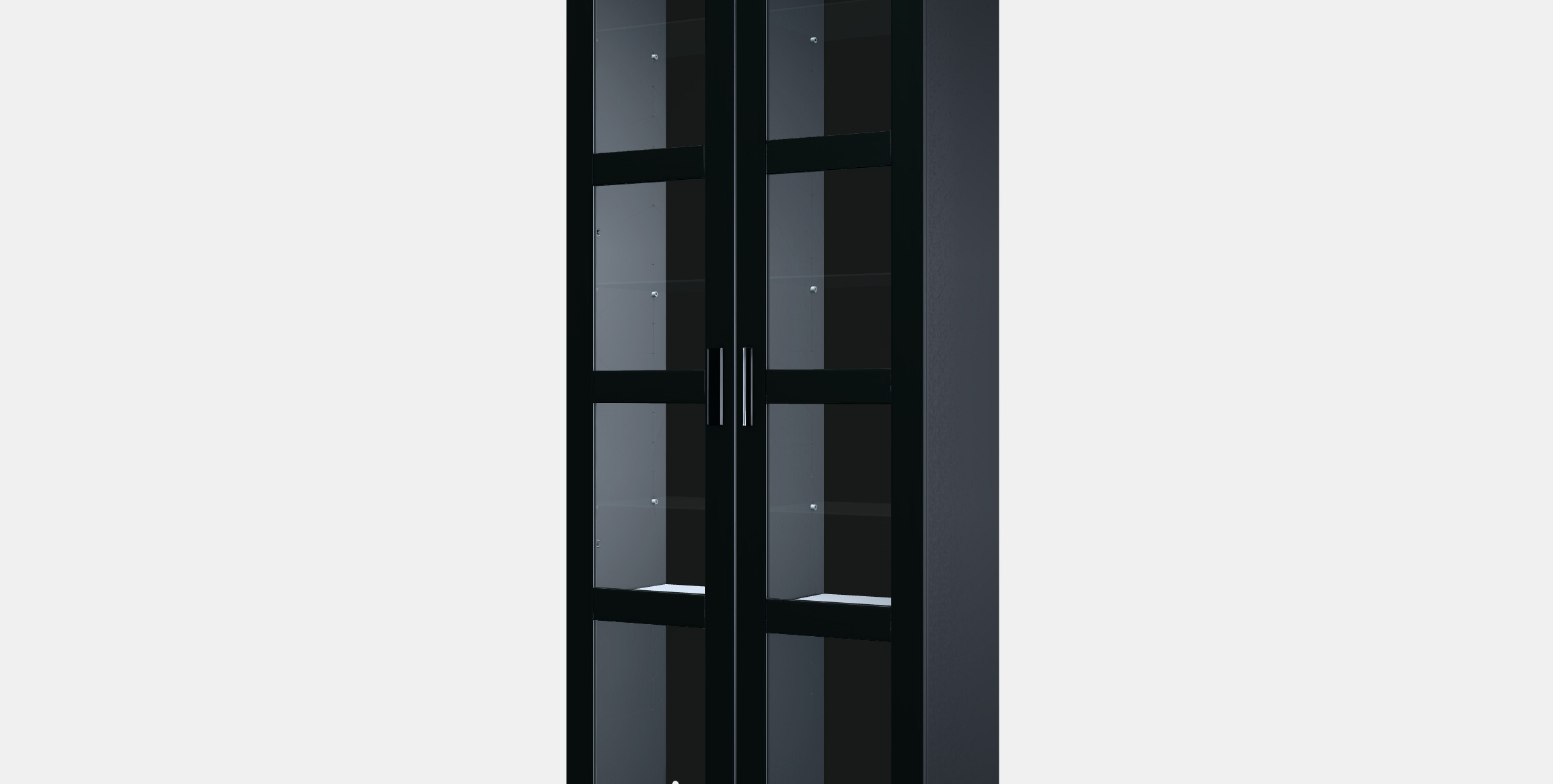 BRIMNES Glass-door cabinet 3D model_13