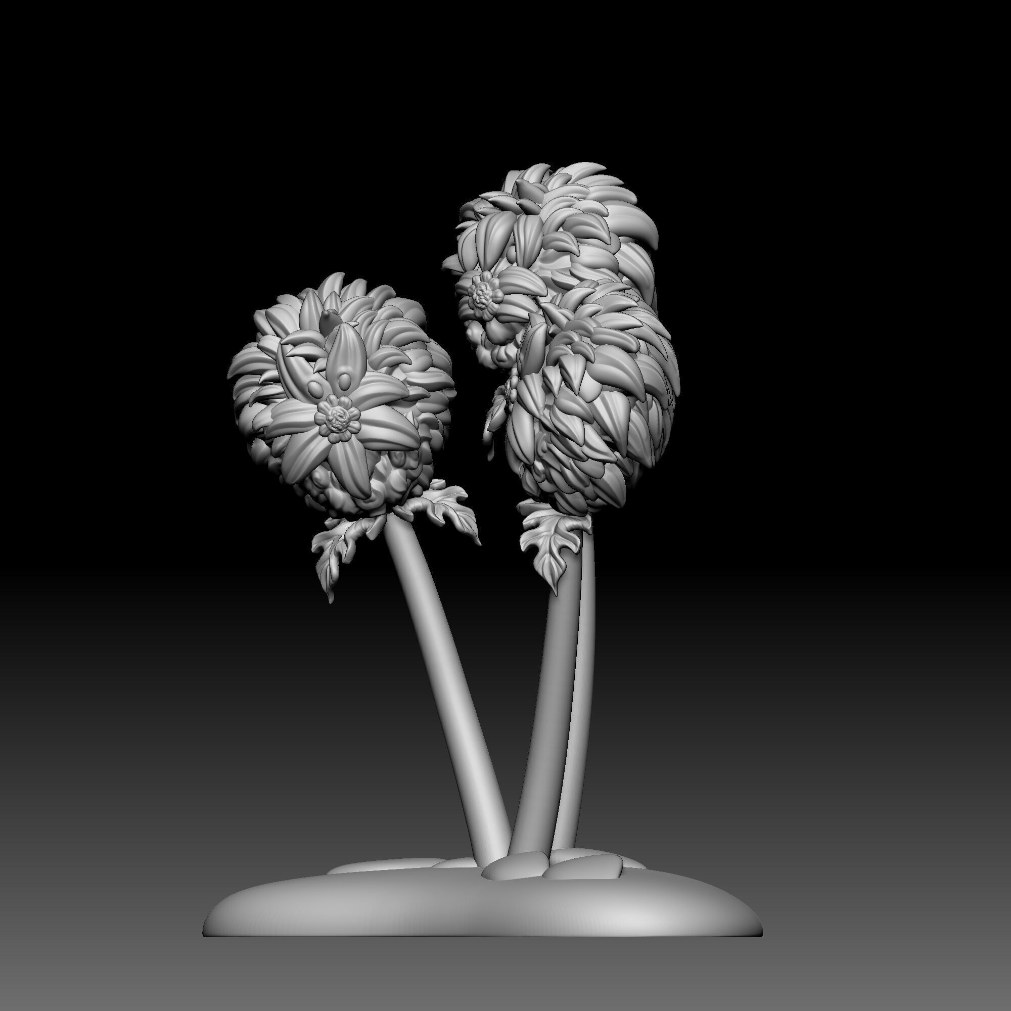 Flower - Alice in Wonderland - 0190 3D print model_1