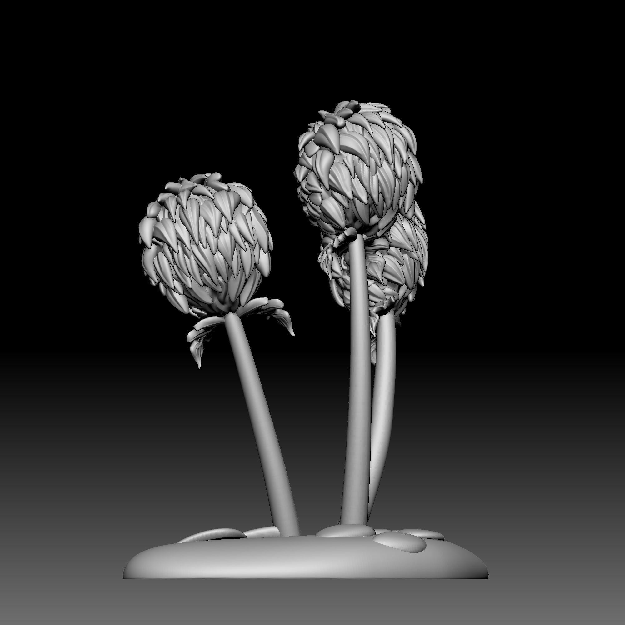 Flower - Alice in Wonderland - 0190 3D print model_3