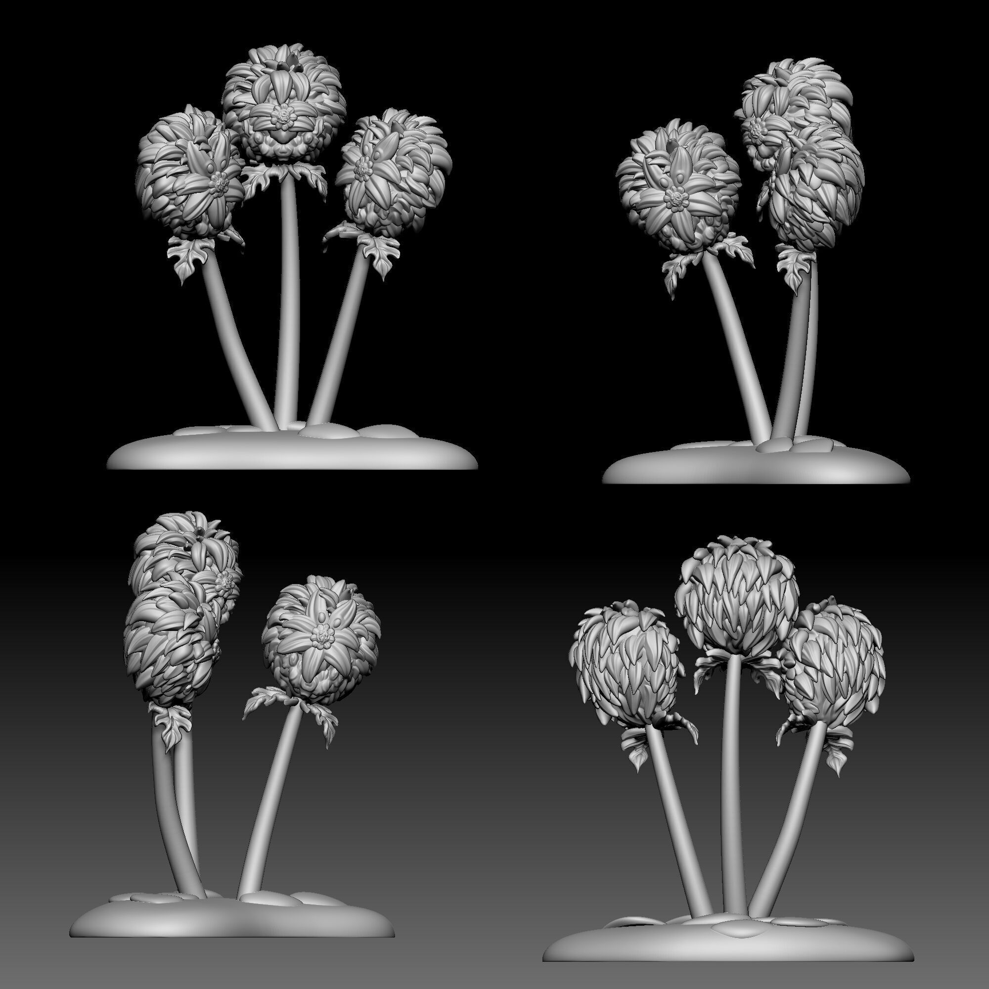 Flower - Alice in Wonderland - 0190 3D print model_9