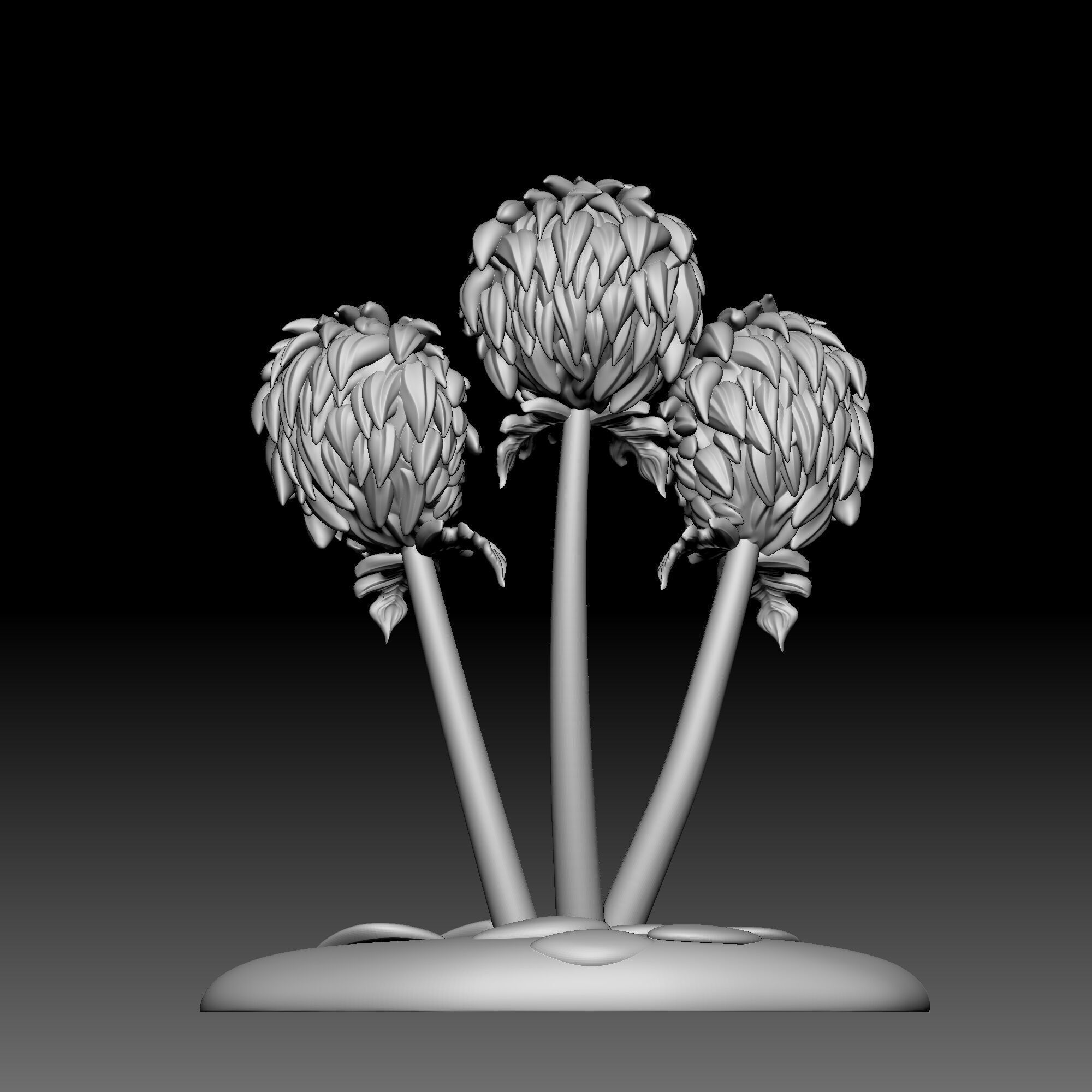 Flower - Alice in Wonderland - 0190 3D print model_4