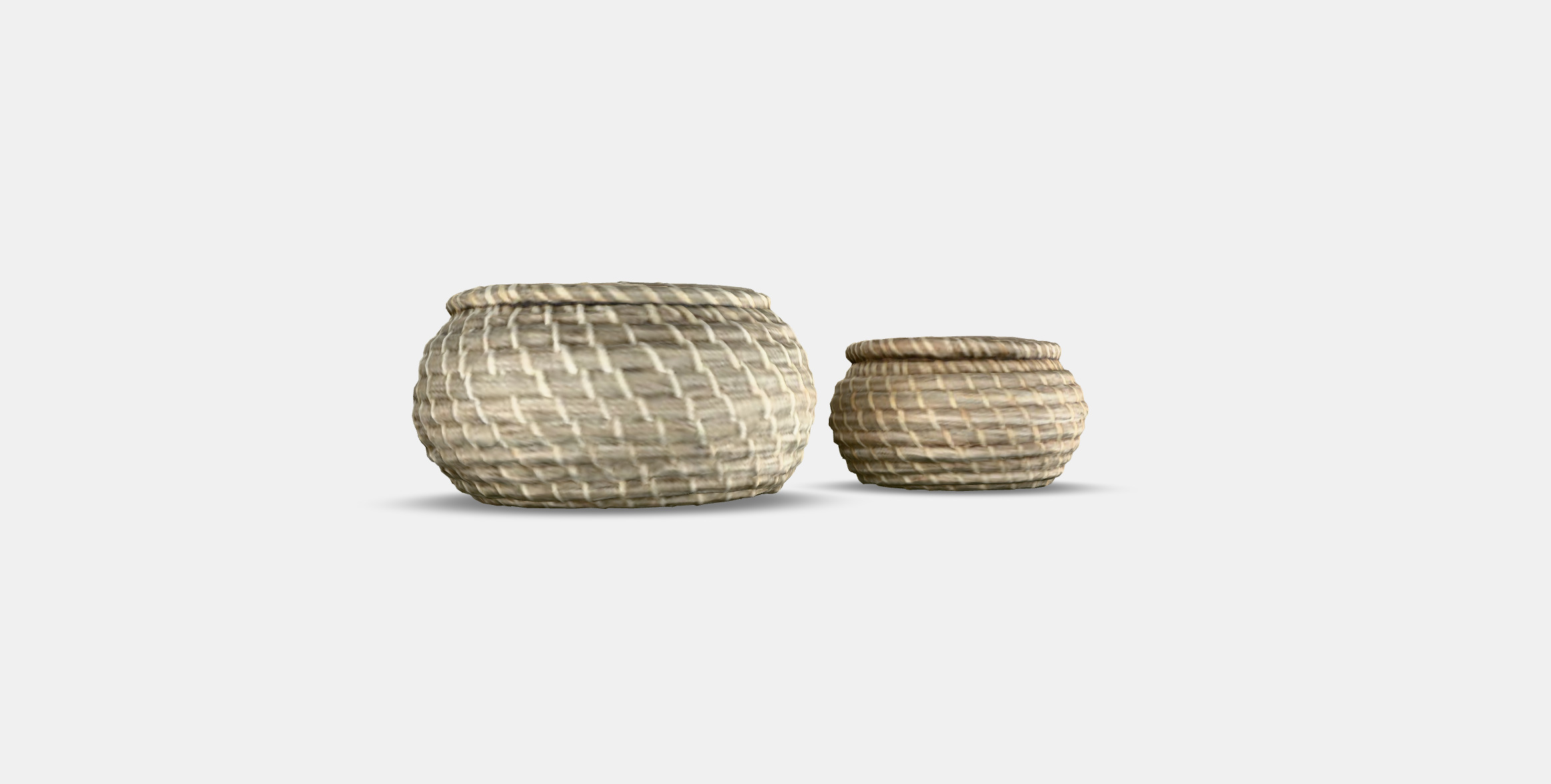 FRYKEN basket with lid set of 3 3D model_16