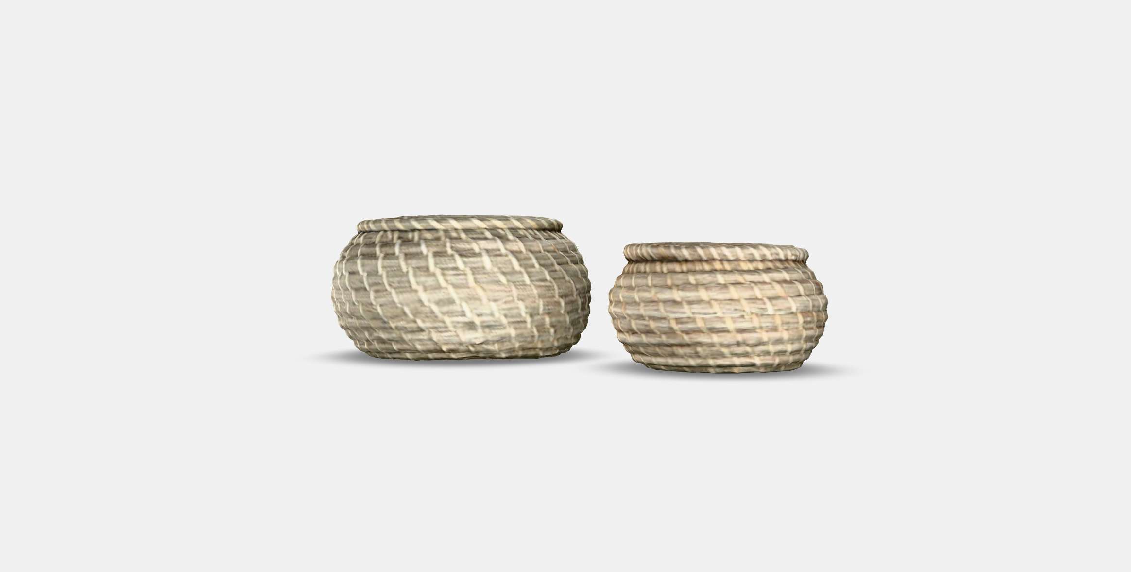 FRYKEN basket with lid set of 3 3D model_5