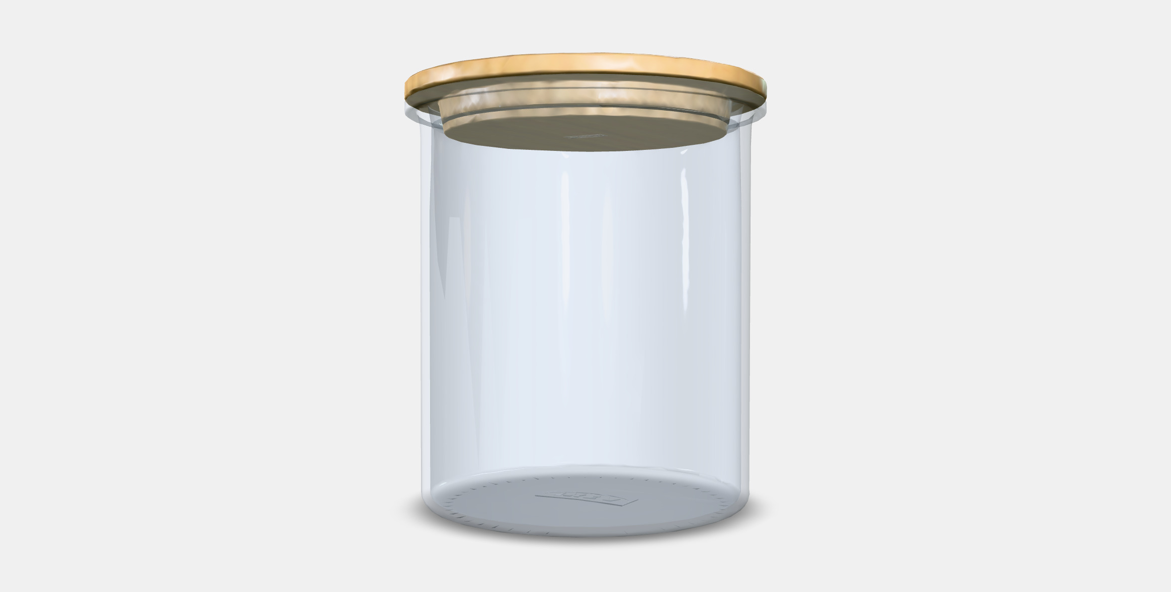 IKEA 365 tin with lid Low-poly 3D model_3