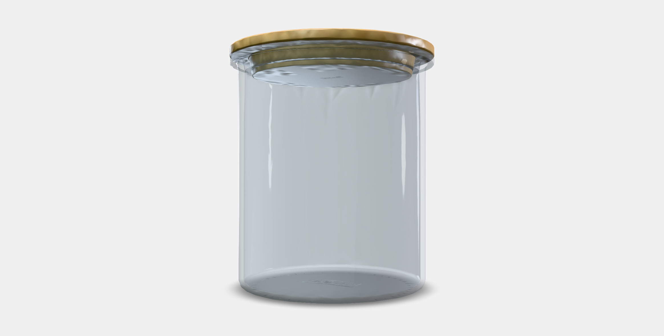 IKEA 365 tin with lid Low-poly 3D model_12