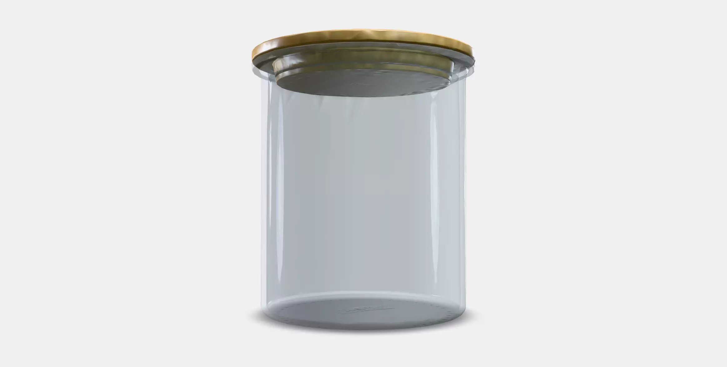 IKEA 365 tin with lid Low-poly 3D model_0