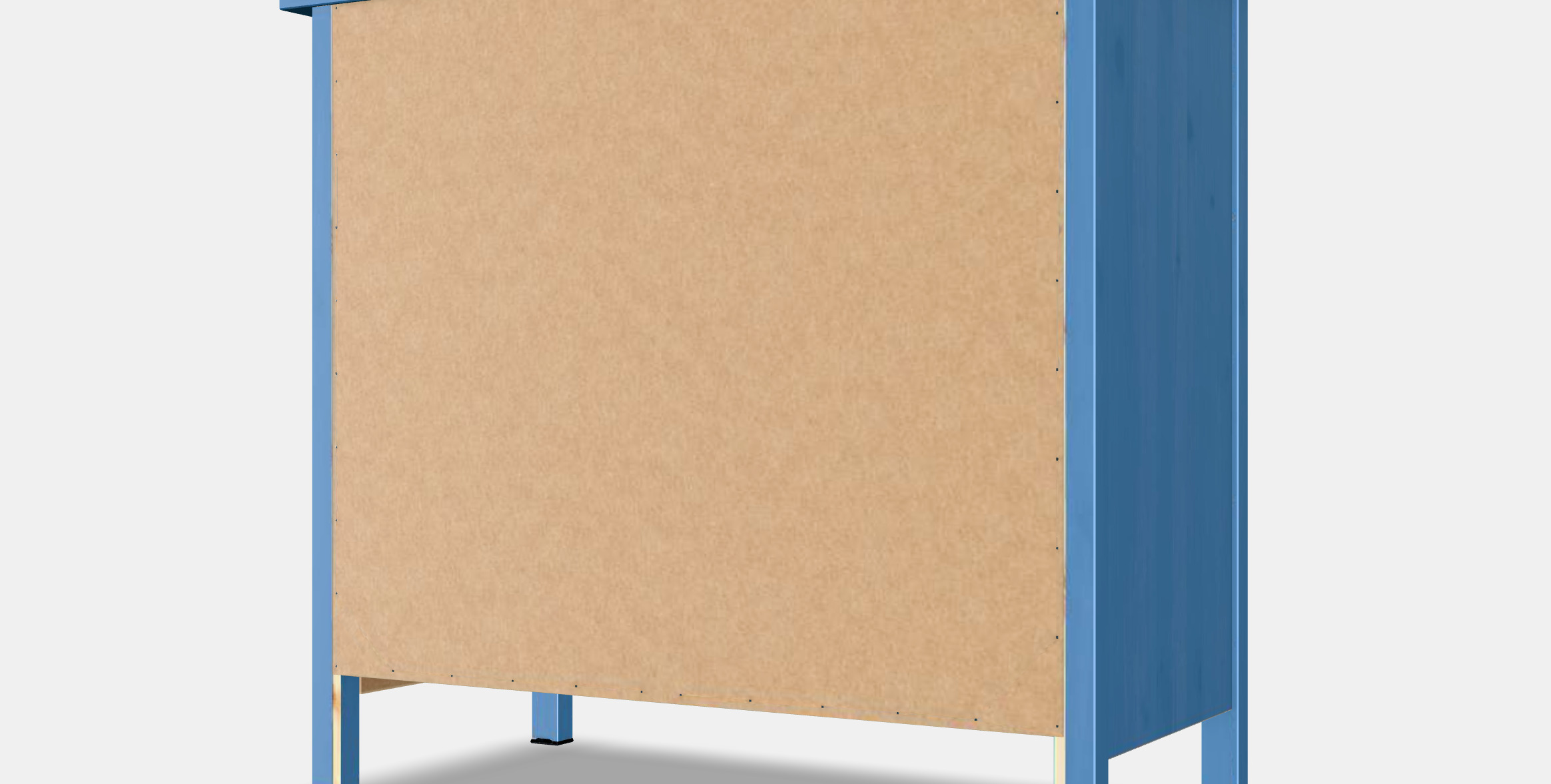 HEMNES chest of drawers with 3 drawers 3D model_5