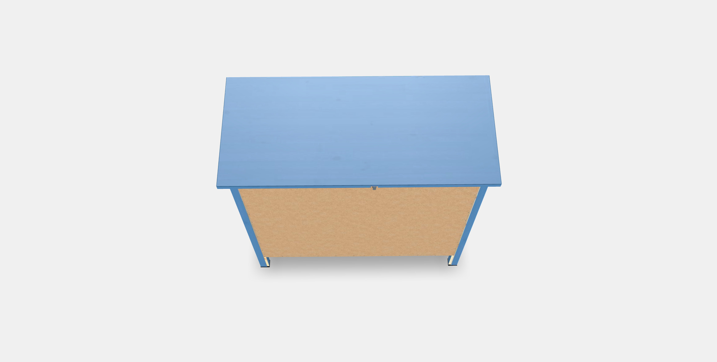 HEMNES chest of drawers with 3 drawers 3D model_4