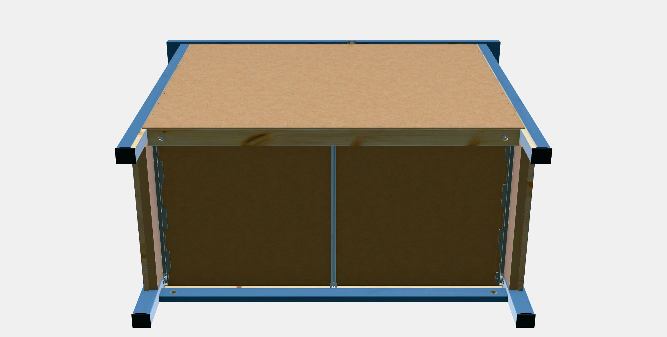 HEMNES chest of drawers with 3 drawers 3D model_8