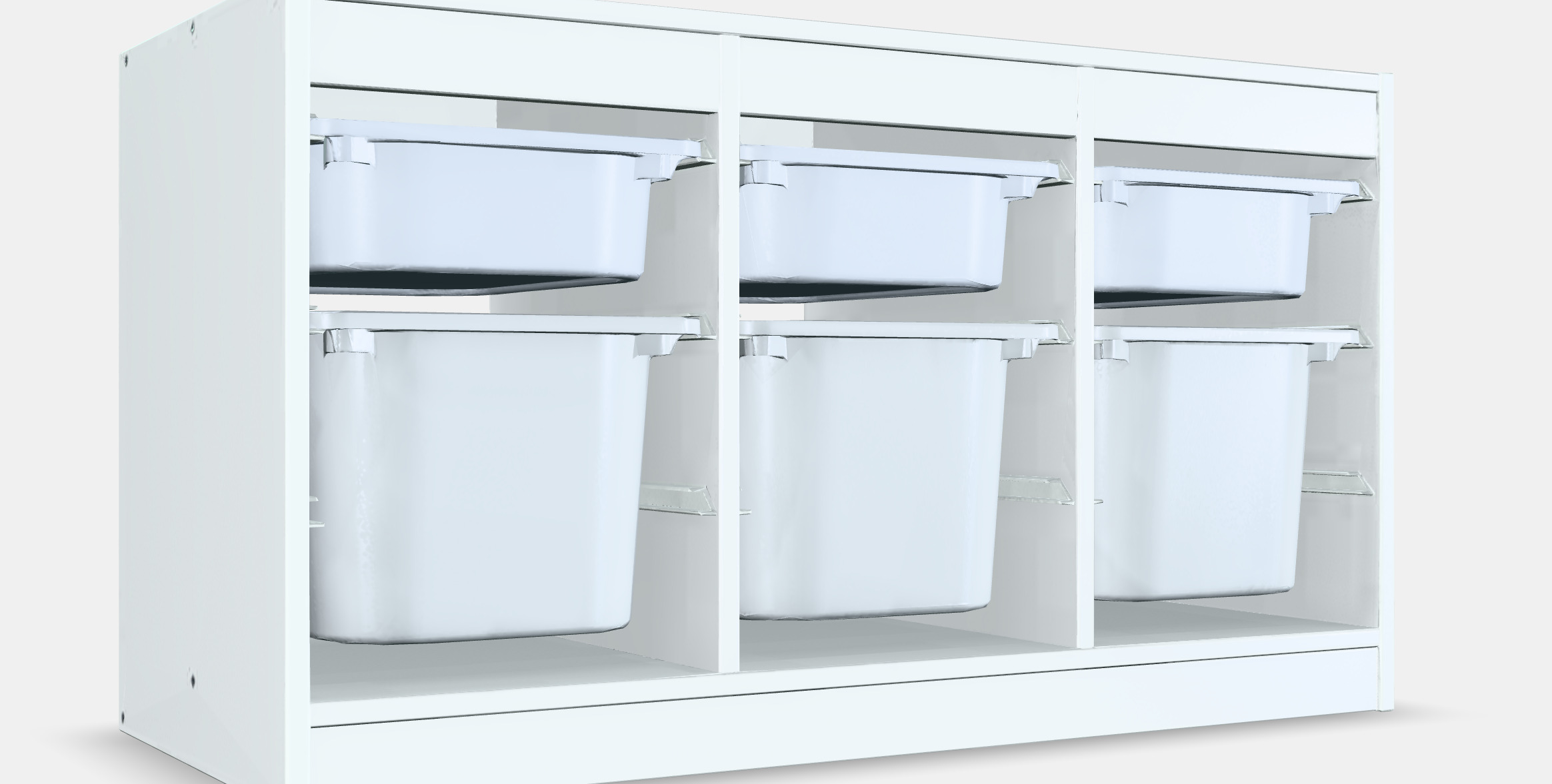 TROFAST storage with boxes 3D model_2