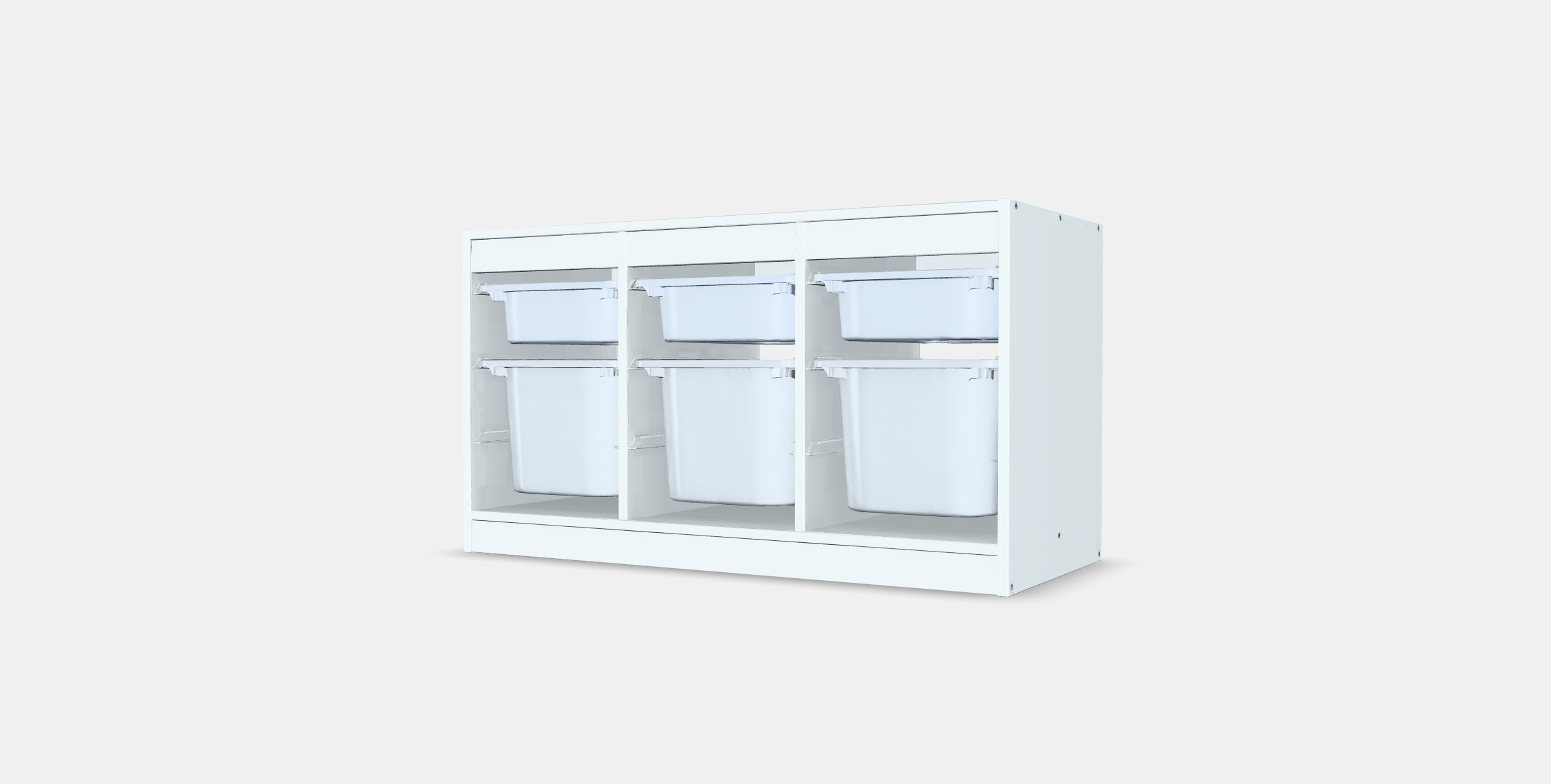 TROFAST storage with boxes 3D model_4