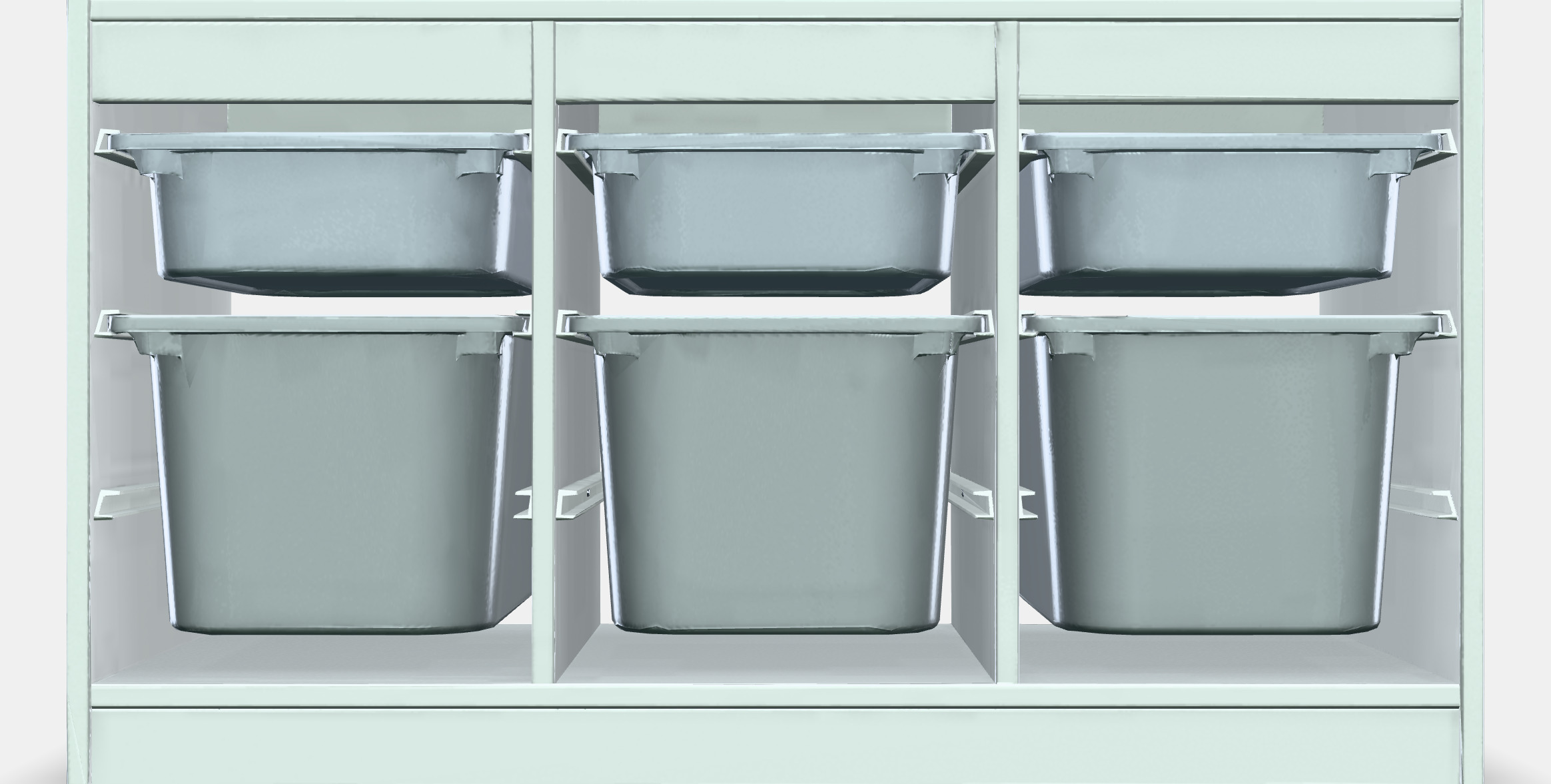 TROFAST storage with boxes 3D model_11