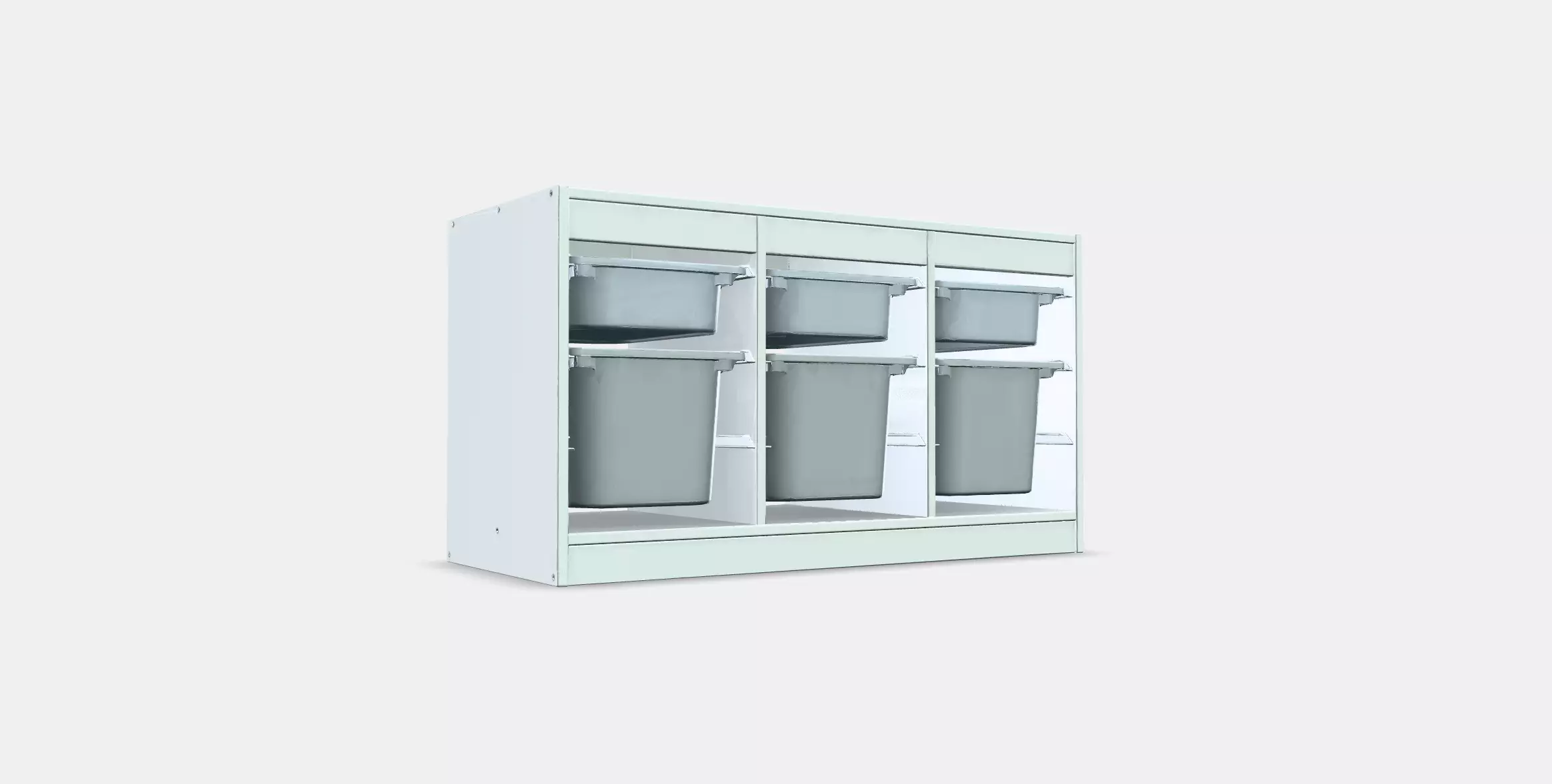 TROFAST storage with boxes 3D model_0